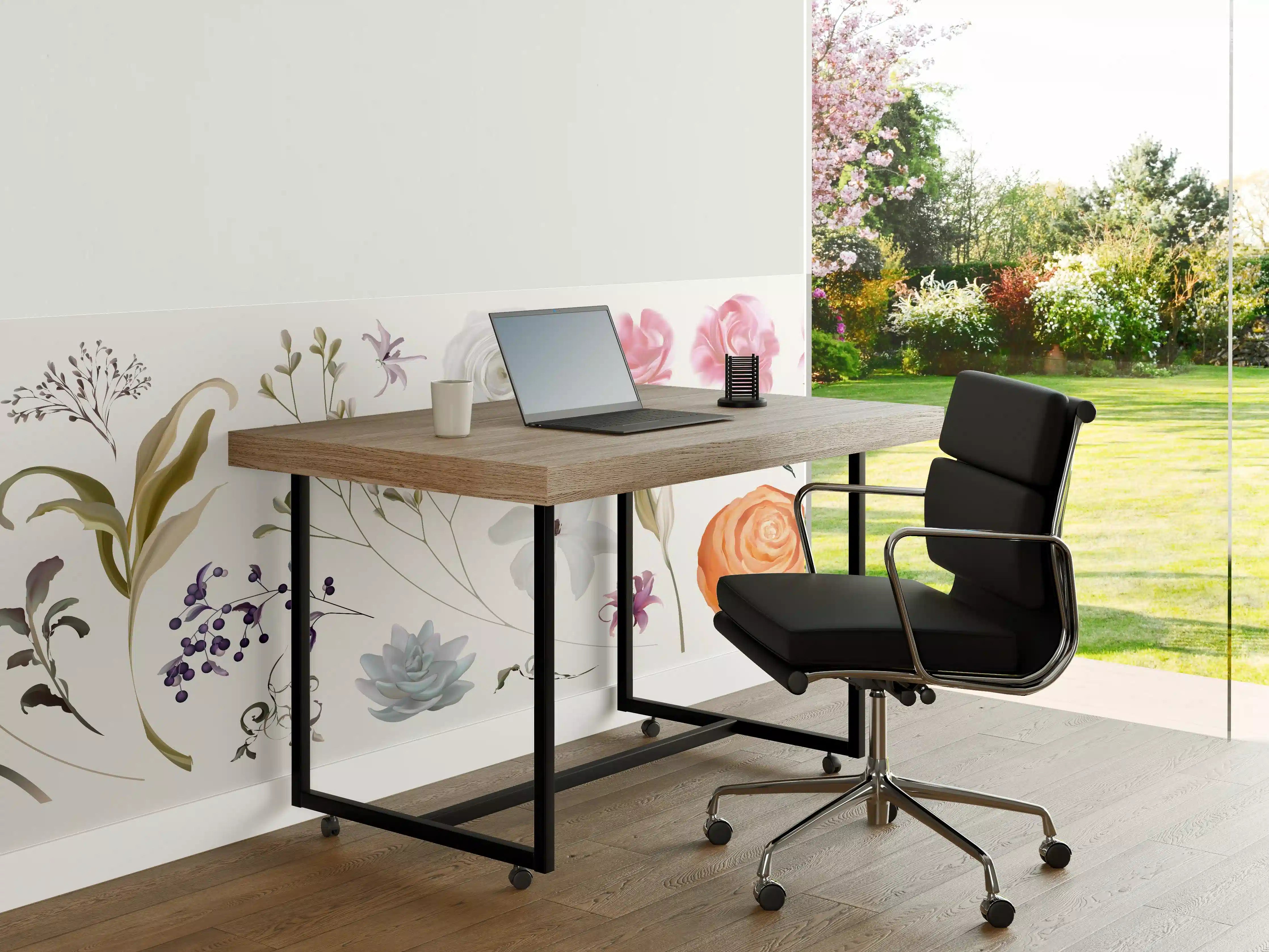 Büro Wandgestaltung - Bunte Blumenillustrationen Set