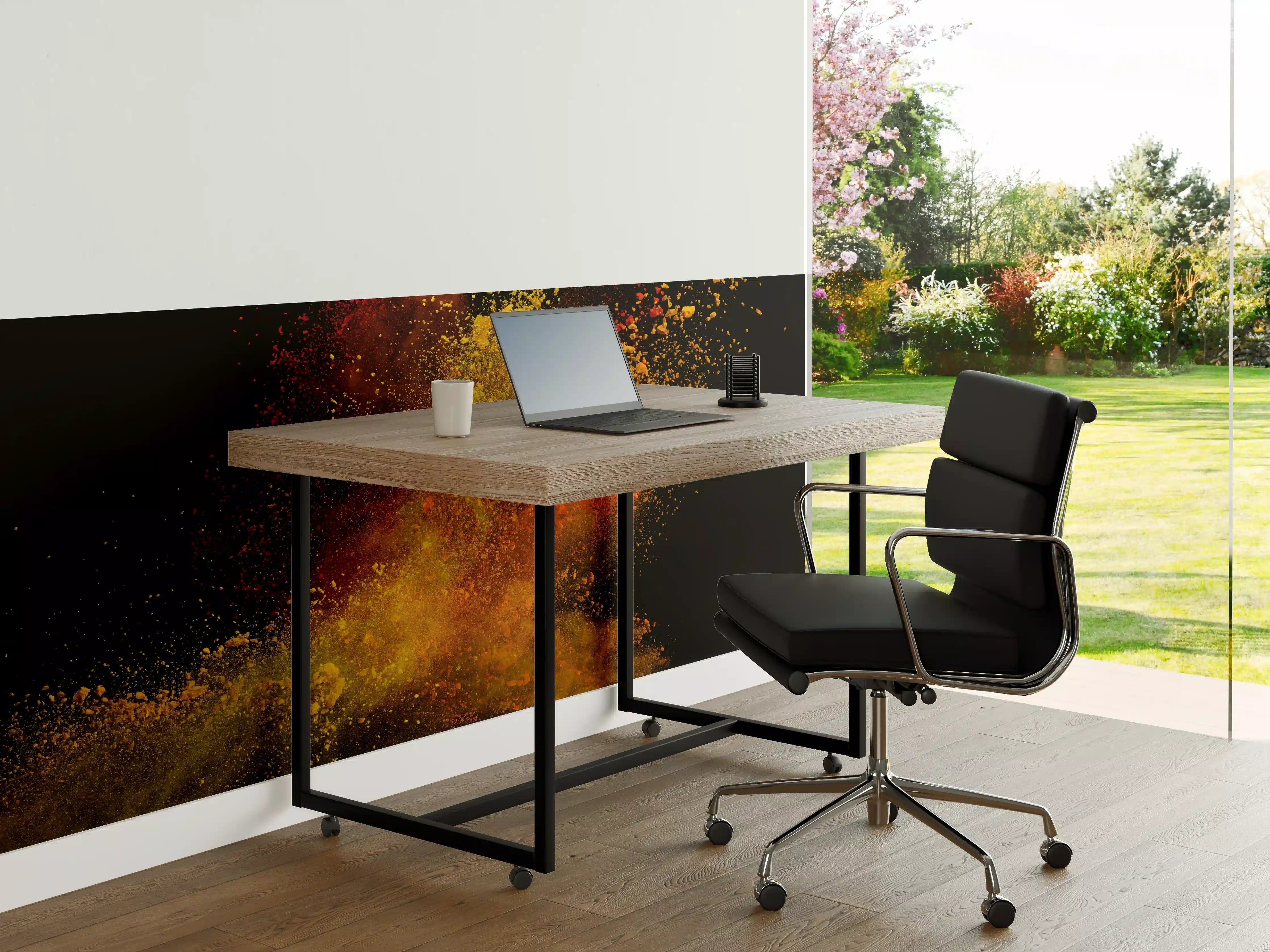 Büro Wandgestaltung - Bunte Farbexplosion