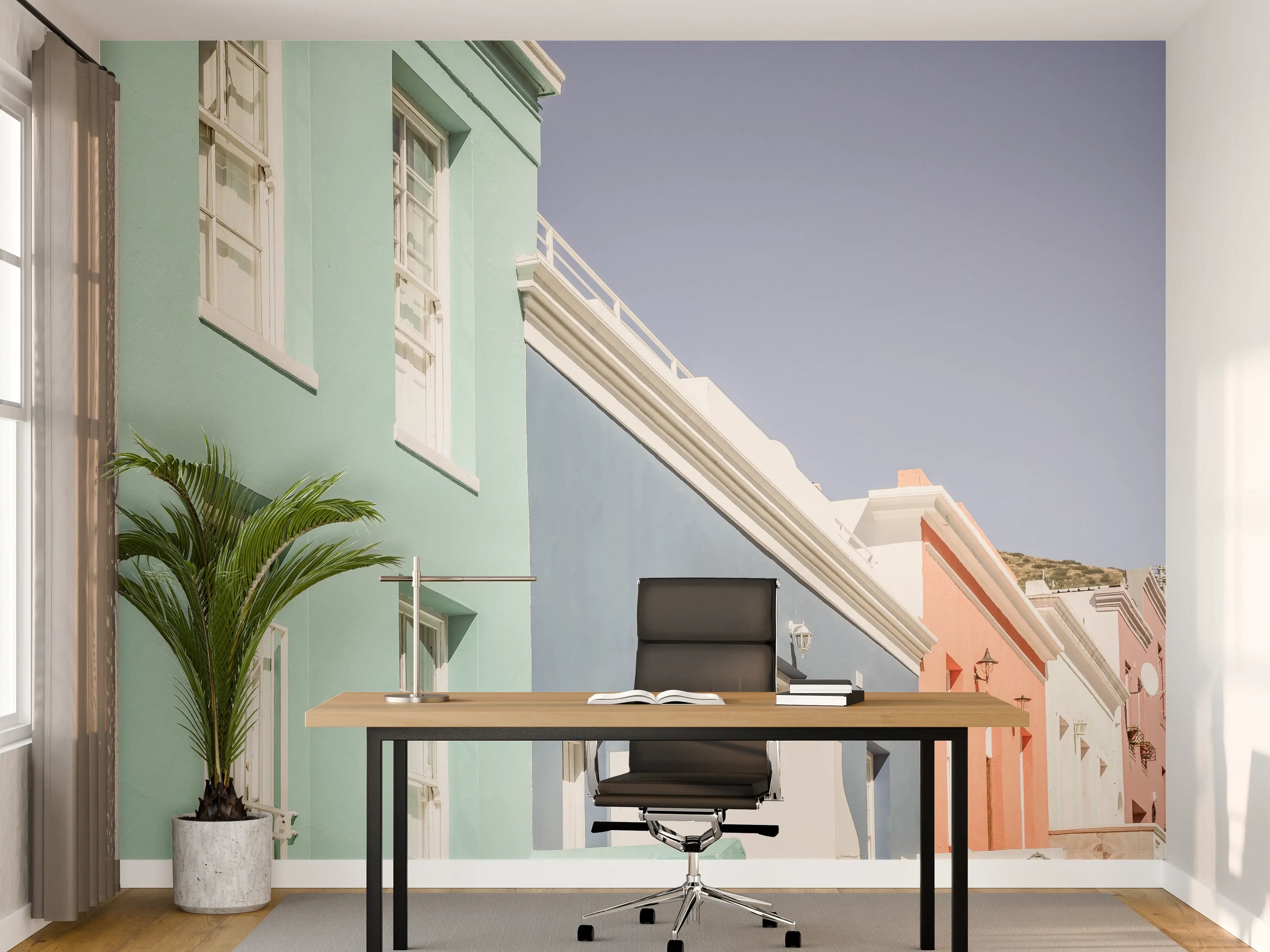 Büro Wandgestaltung - Bunte Fassaden Stadtviertel