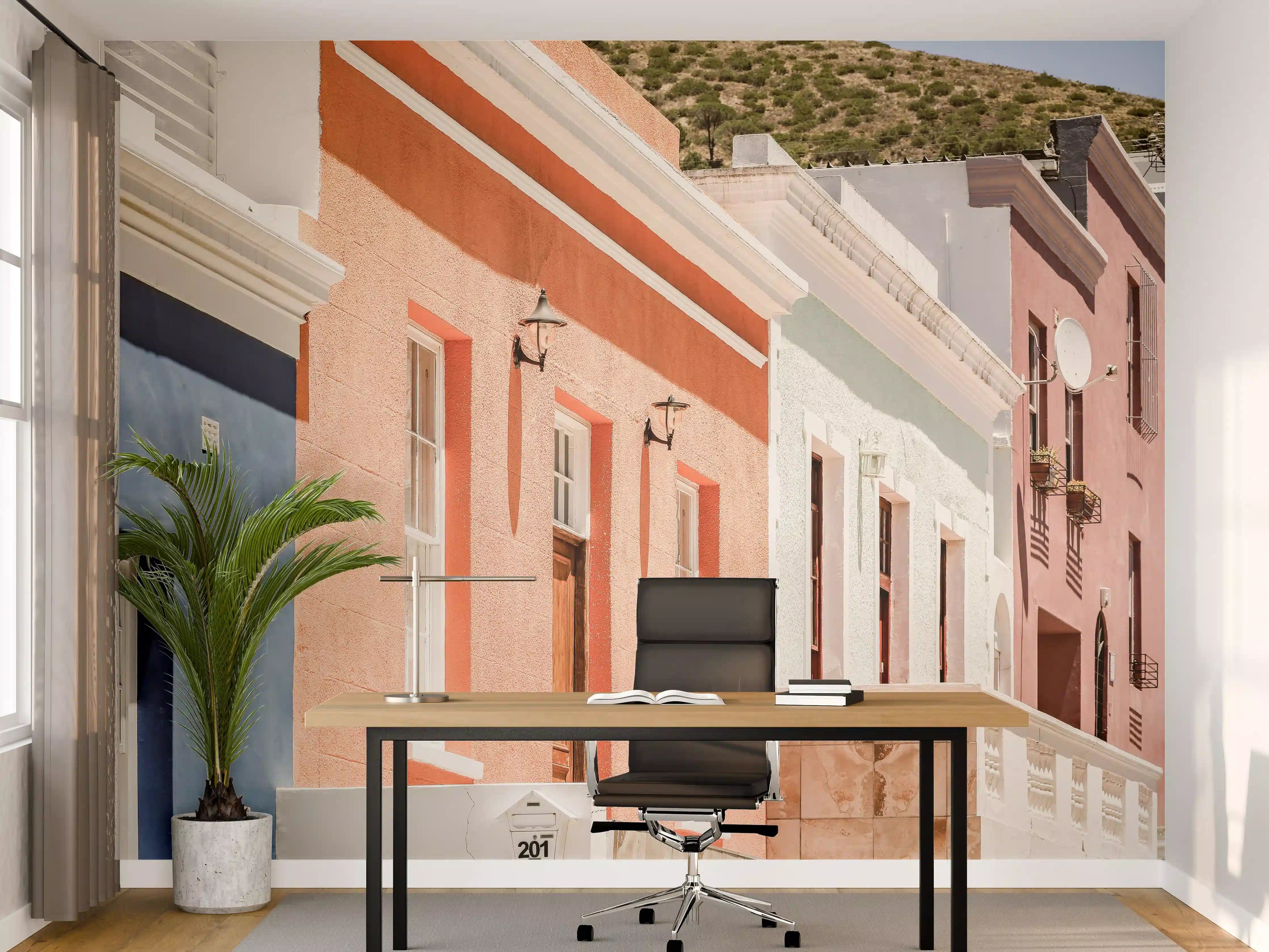 Büro Wandgestaltung - Bunte Gebäude - Architektur