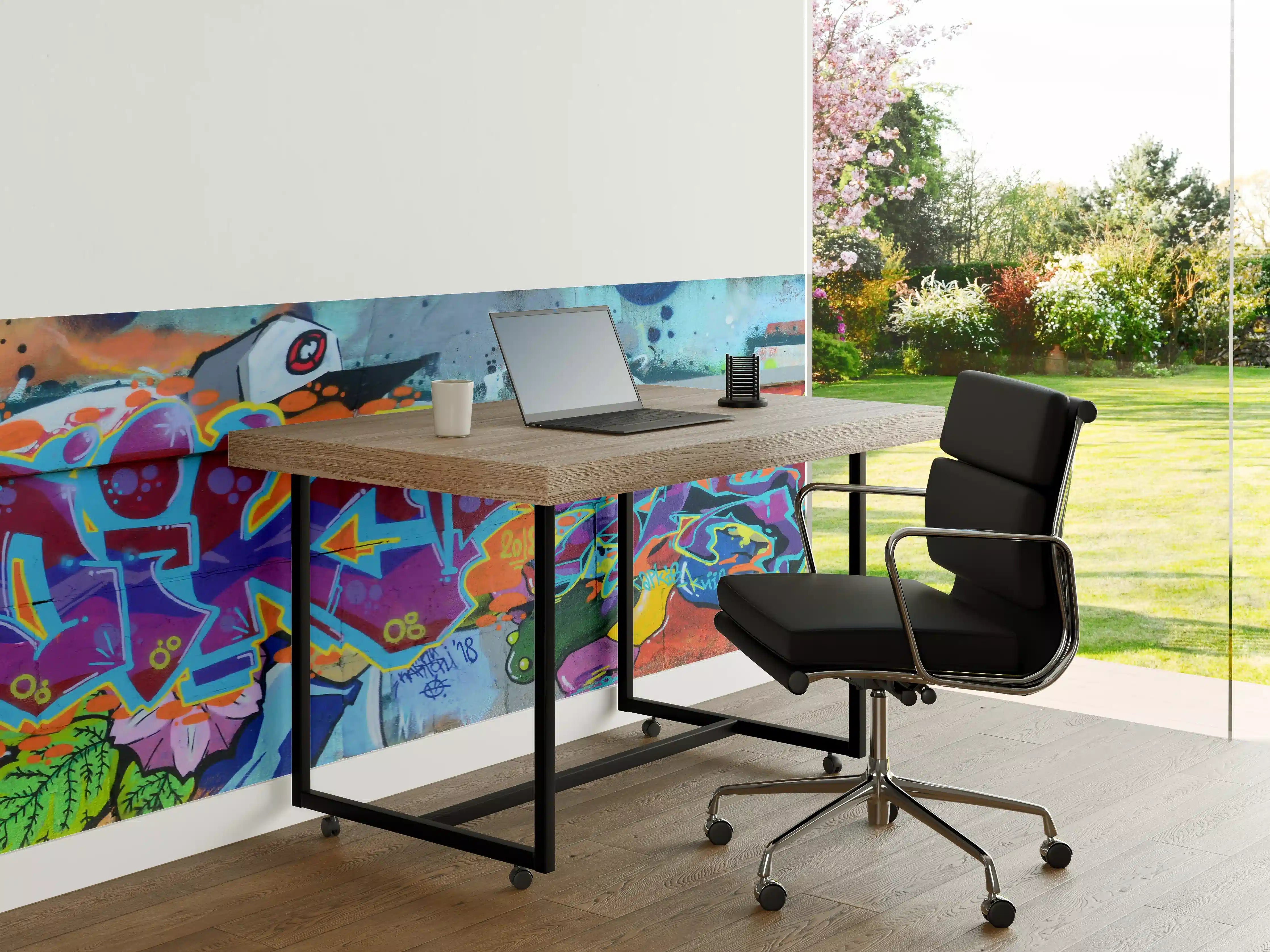 Büro Wandgestaltung - Bunte Graffiti-Wandkunst