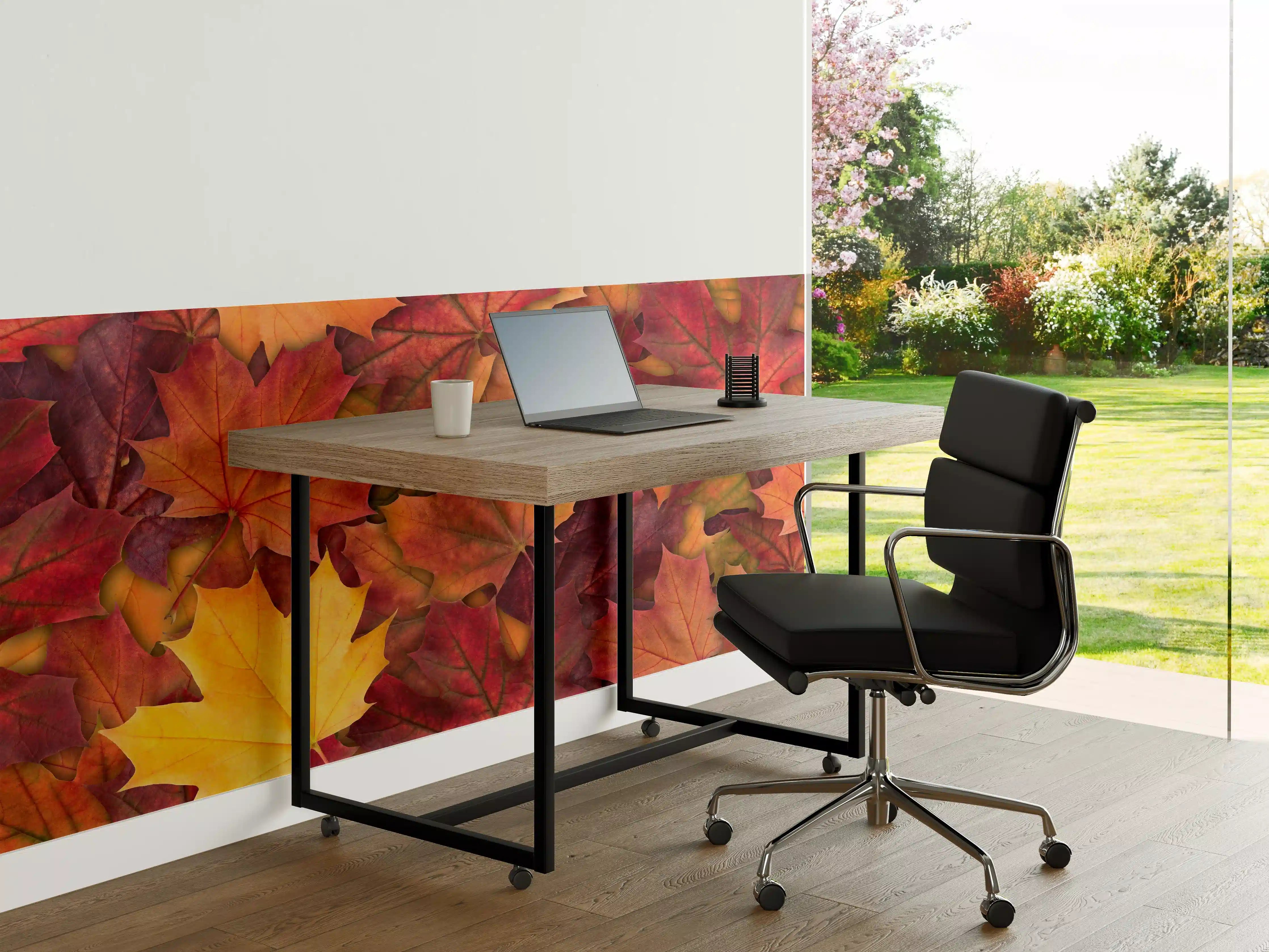 Büro Wandgestaltung - Bunte Herbst Ahornbaum Blätter