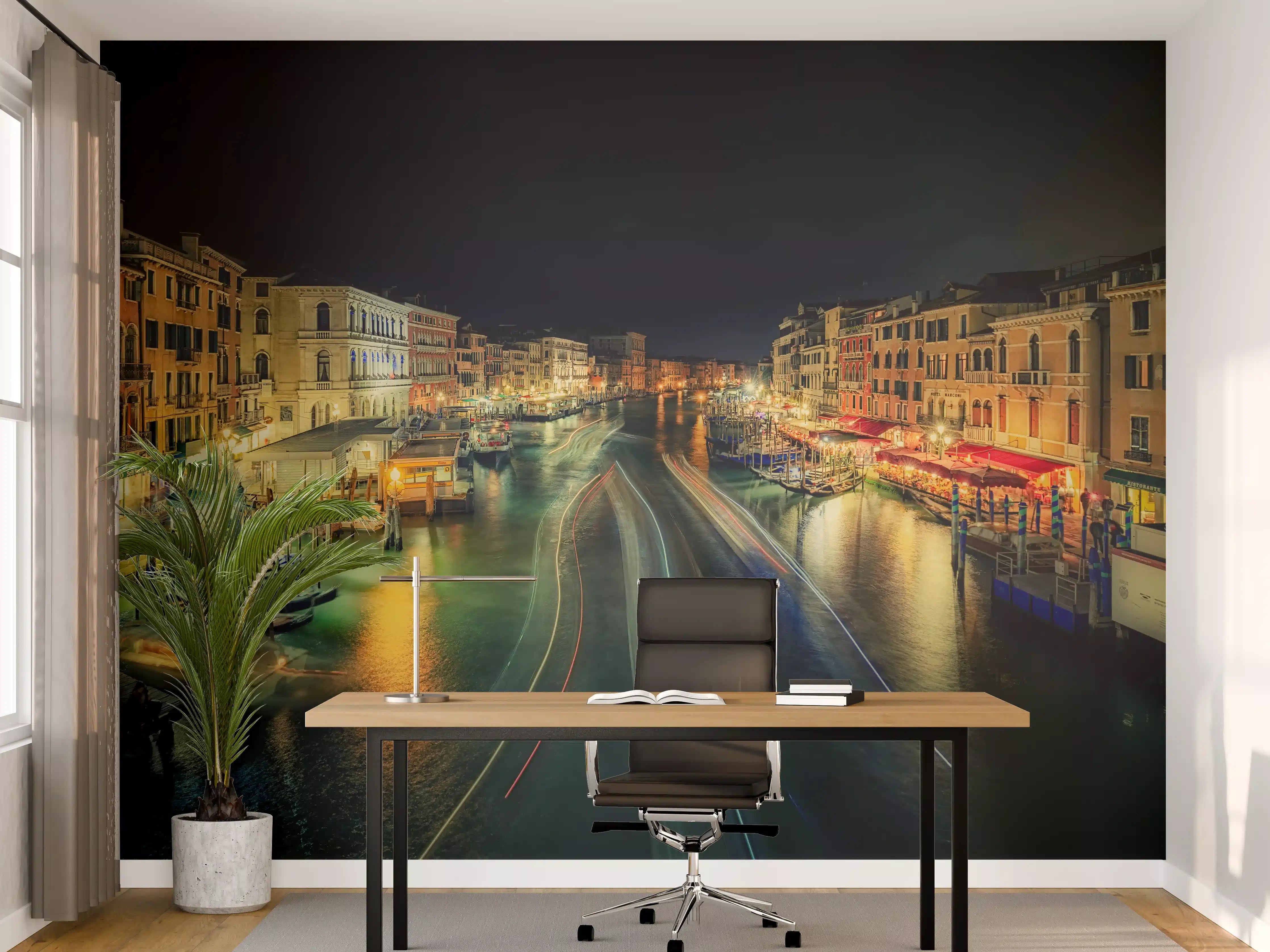 Büro Wandgestaltung - Bunte Nacht - Italien
