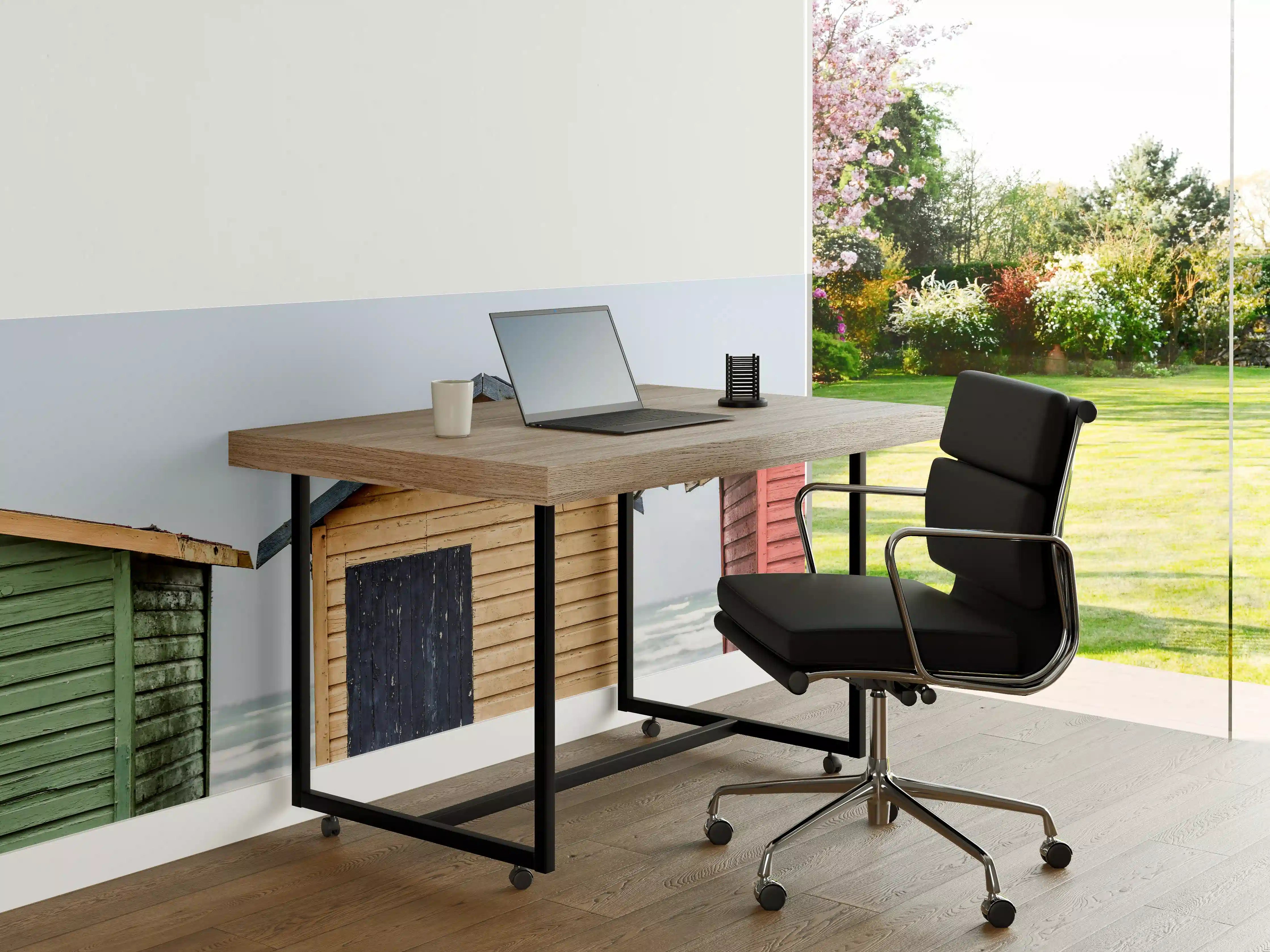 Büro Wandgestaltung - Bunte Strandhaus-Trio