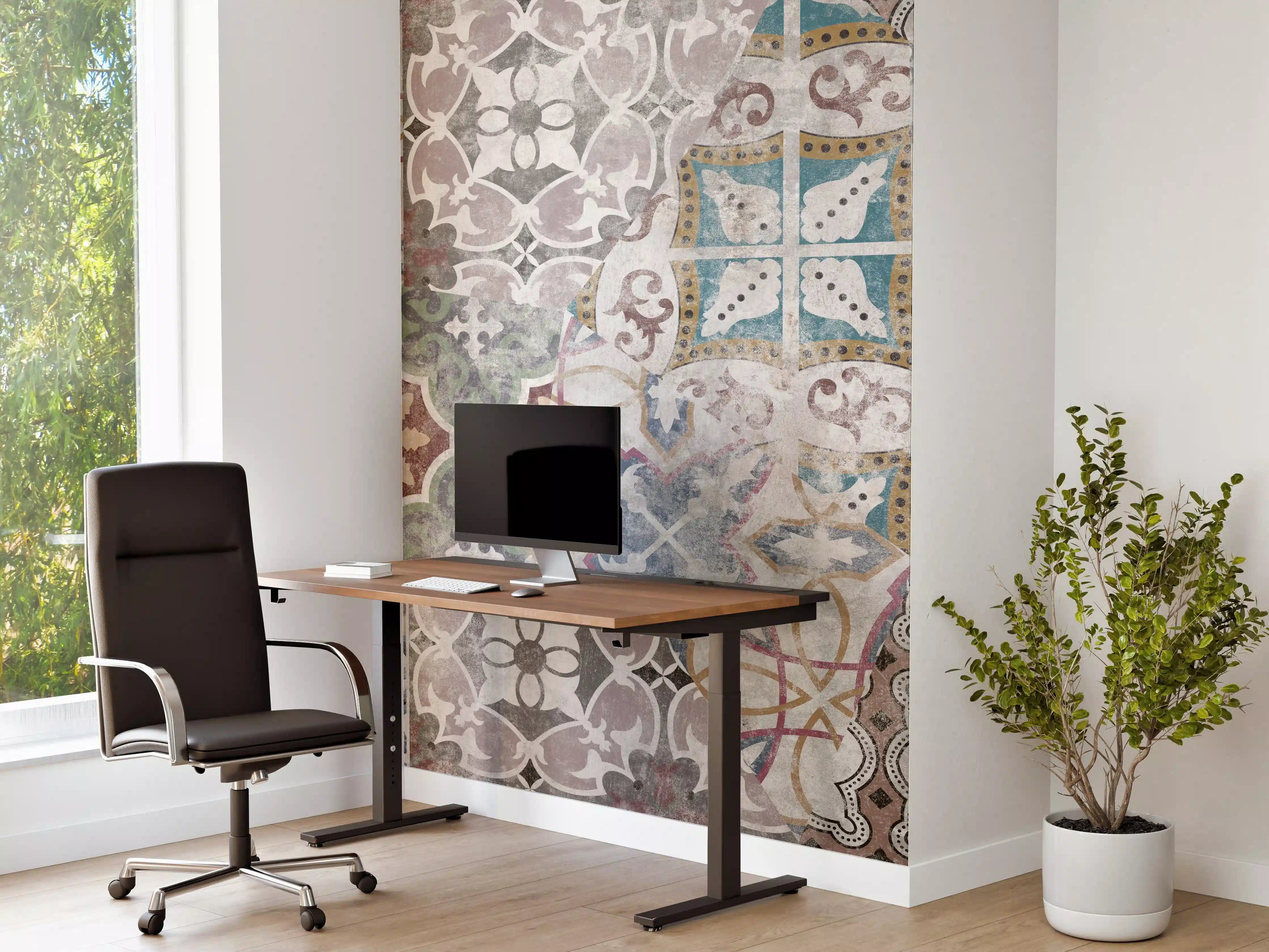 Büro Wandgestaltung - Bunte alte Retro-Wand Fliesen