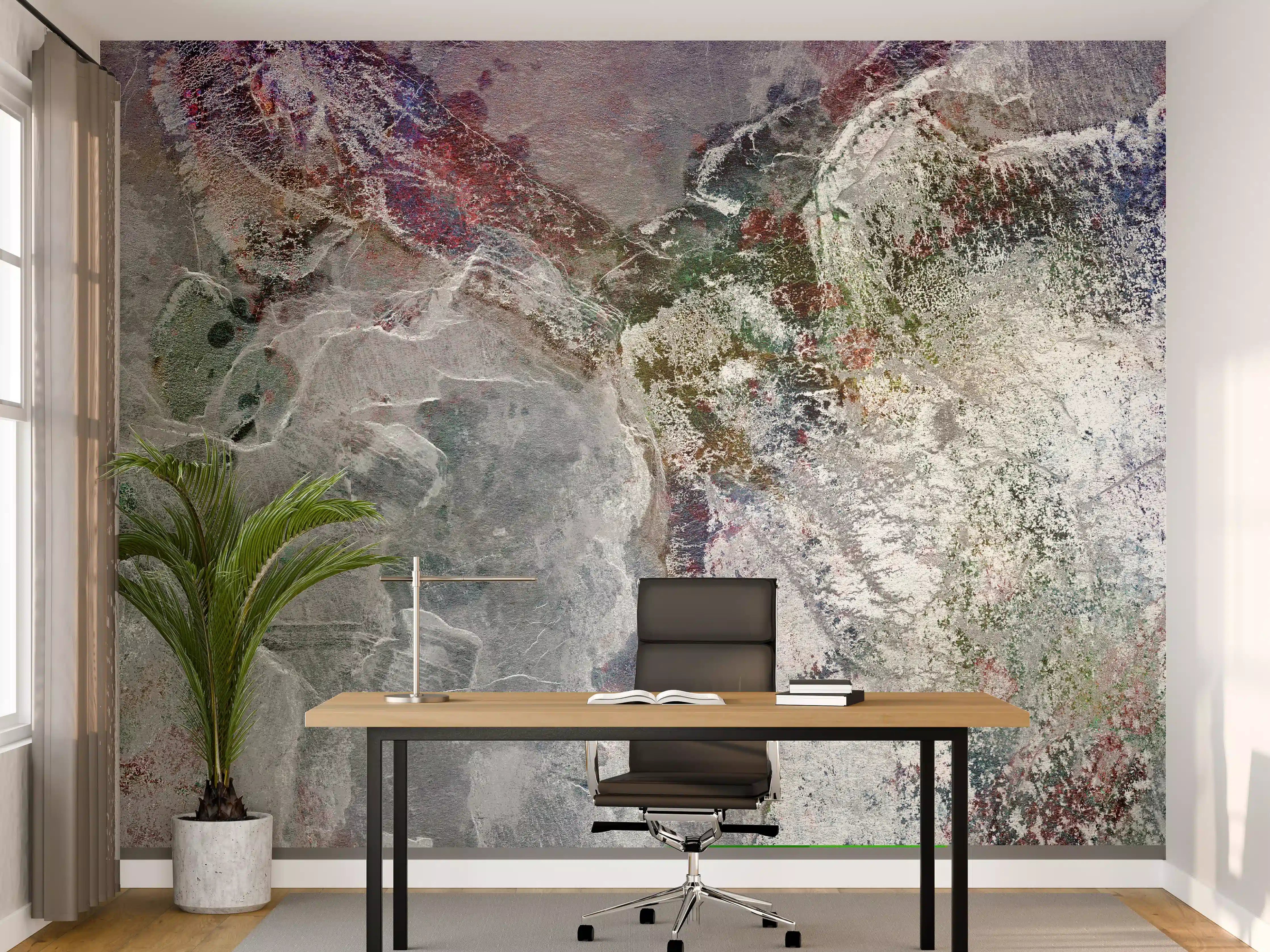 Büro Wandgestaltung - Bunte natürliche Marmortextur