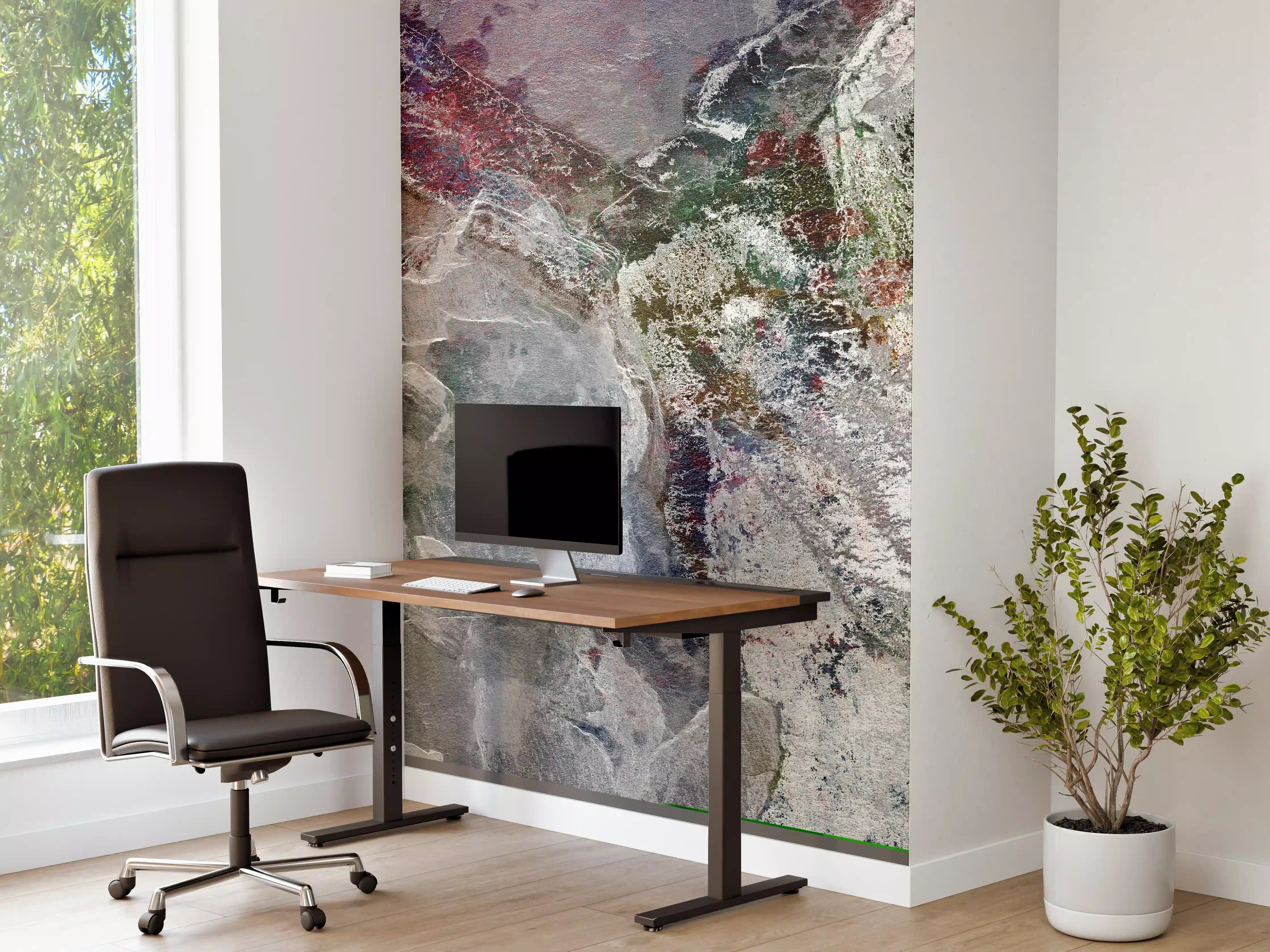 Büro Wandgestaltung - Bunte natürliche Marmortextur