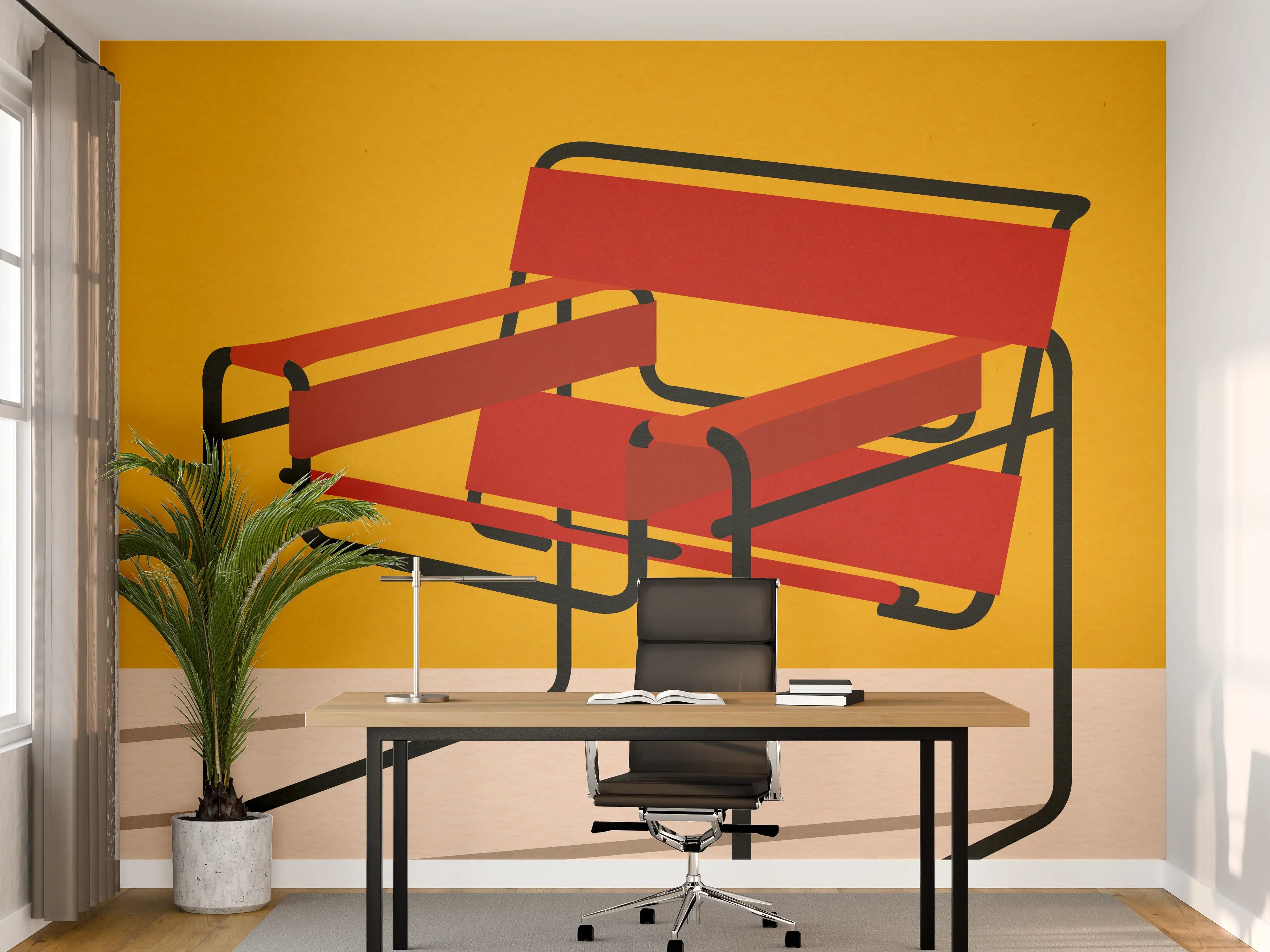 Büro Wandgestaltung - Bunter Wassily Chair Poster