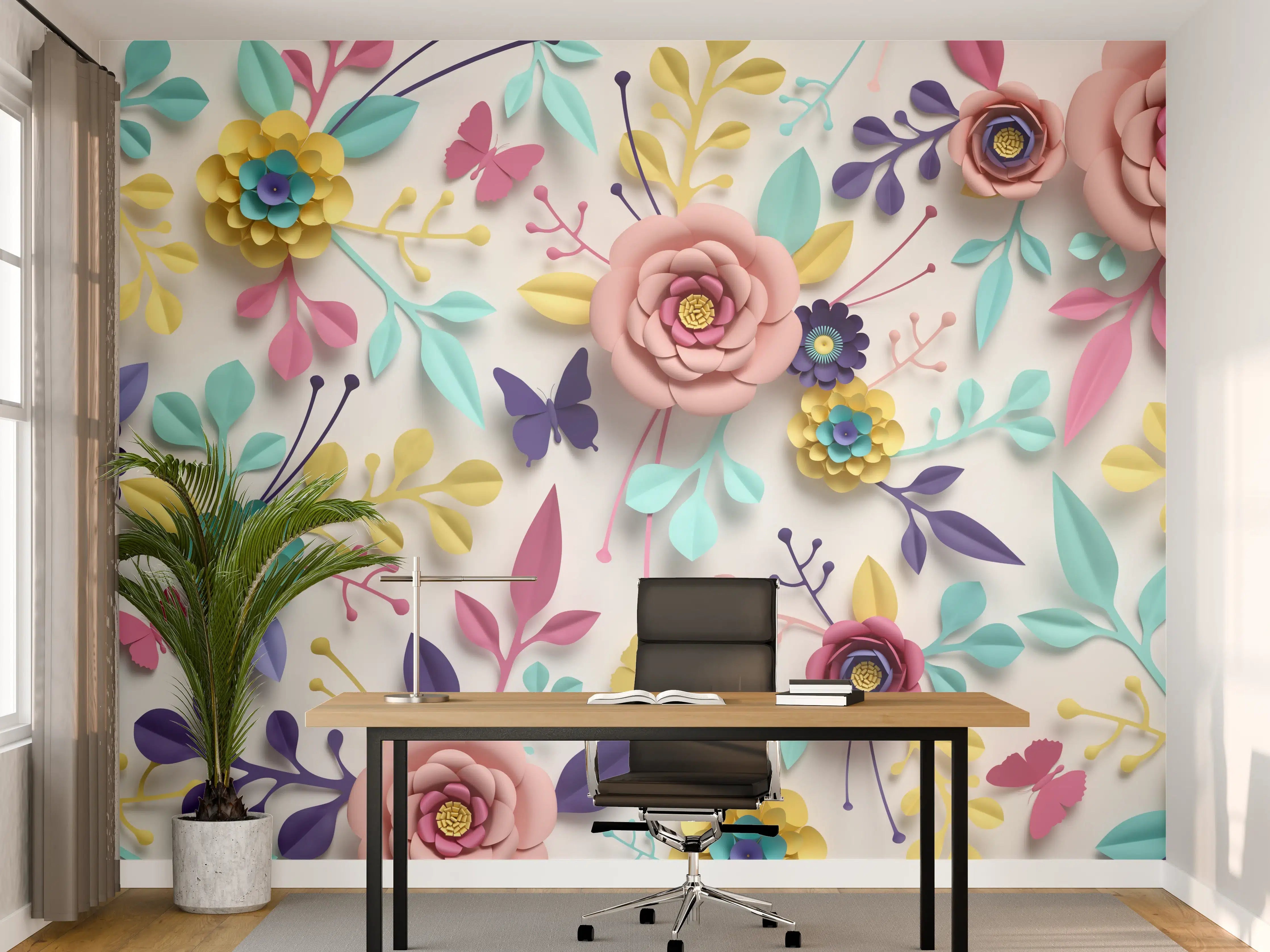 Büro Wandgestaltung - Buntes Design - Textur