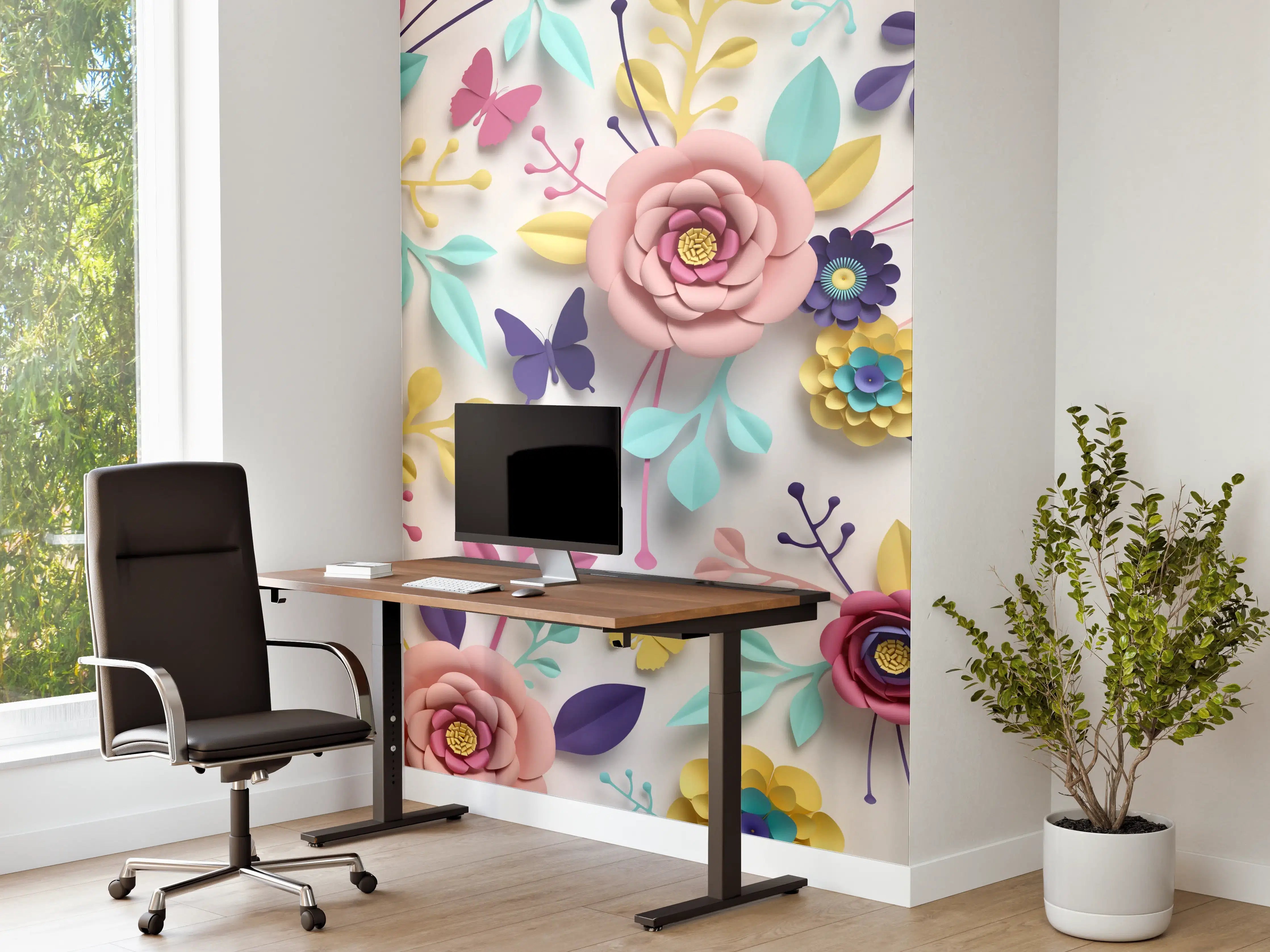 Büro Wandgestaltung - Buntes Design - Textur