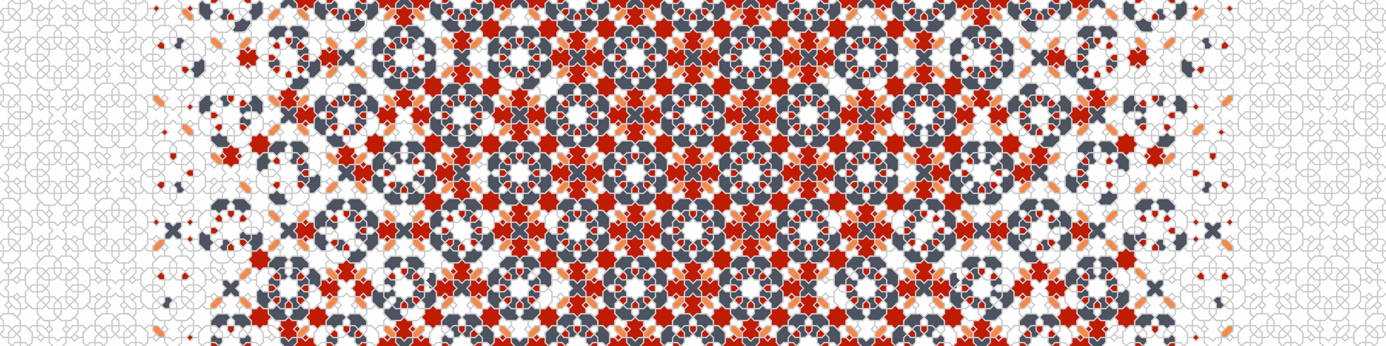 Büro Wandgestaltung-Buntes Geometrie-Muster
