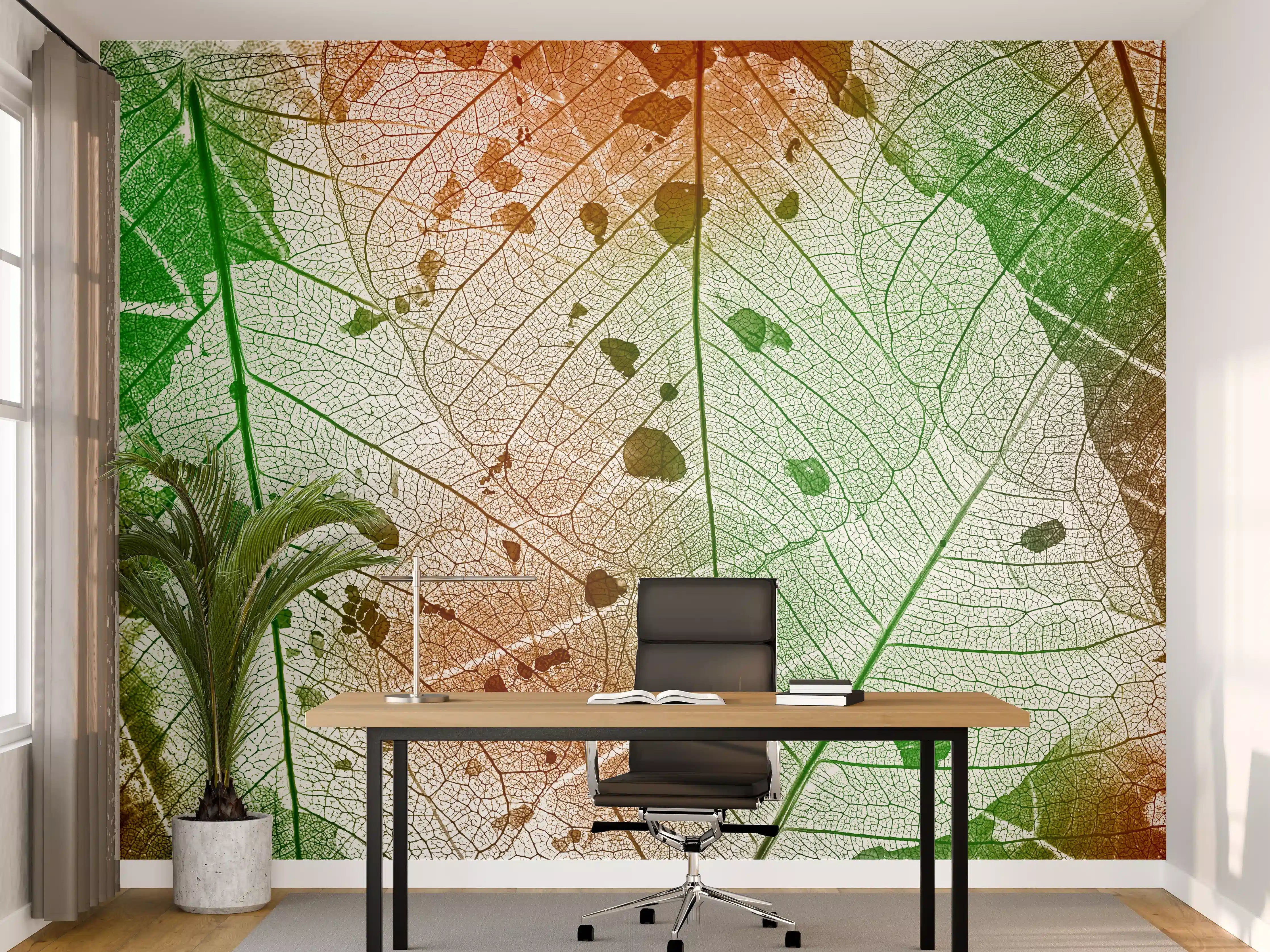 Büro Wandgestaltung - Buntes Laub Texturen Bild