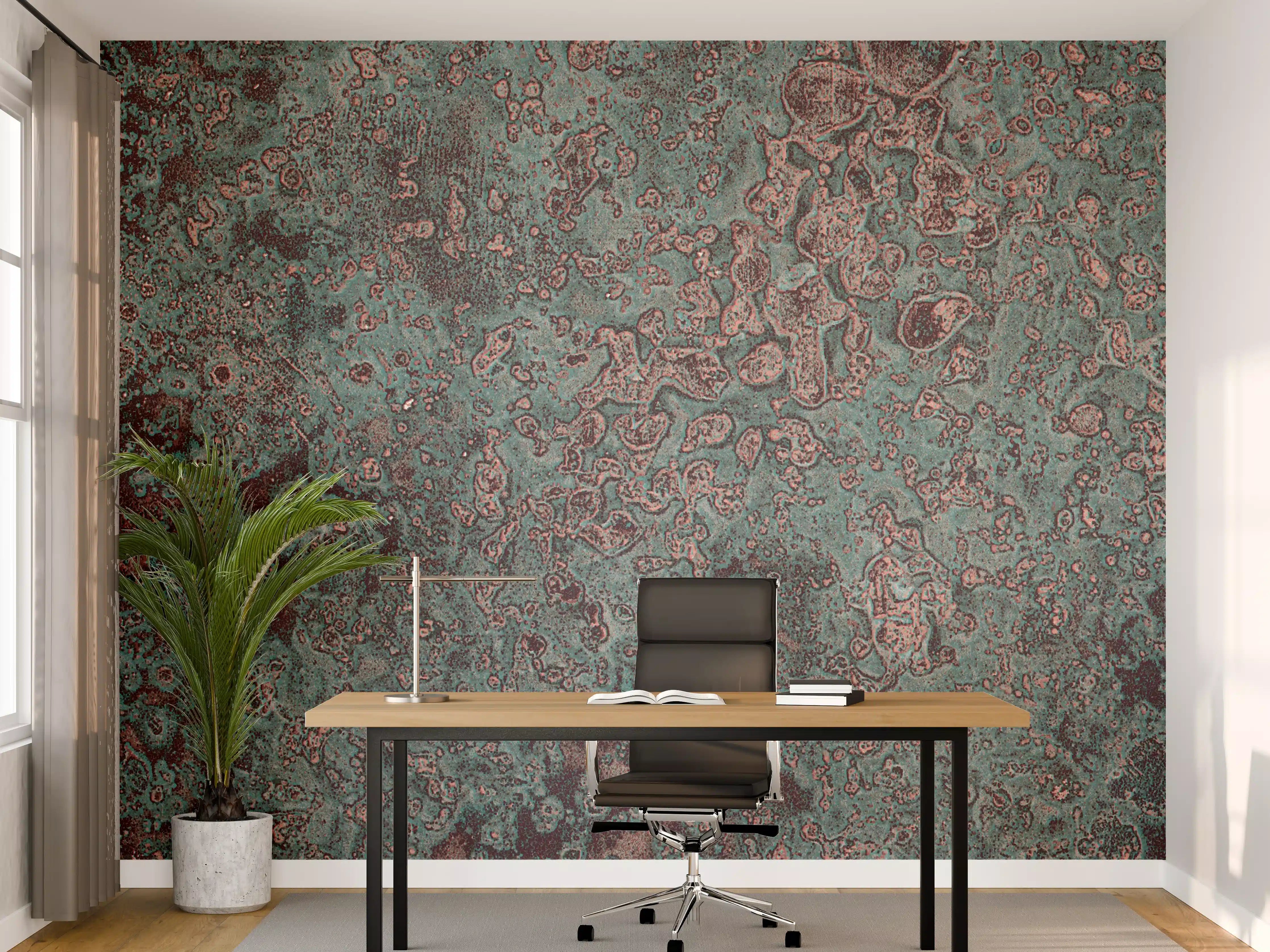 Büro Wandgestaltung - Buntes Marmor-Textur Design