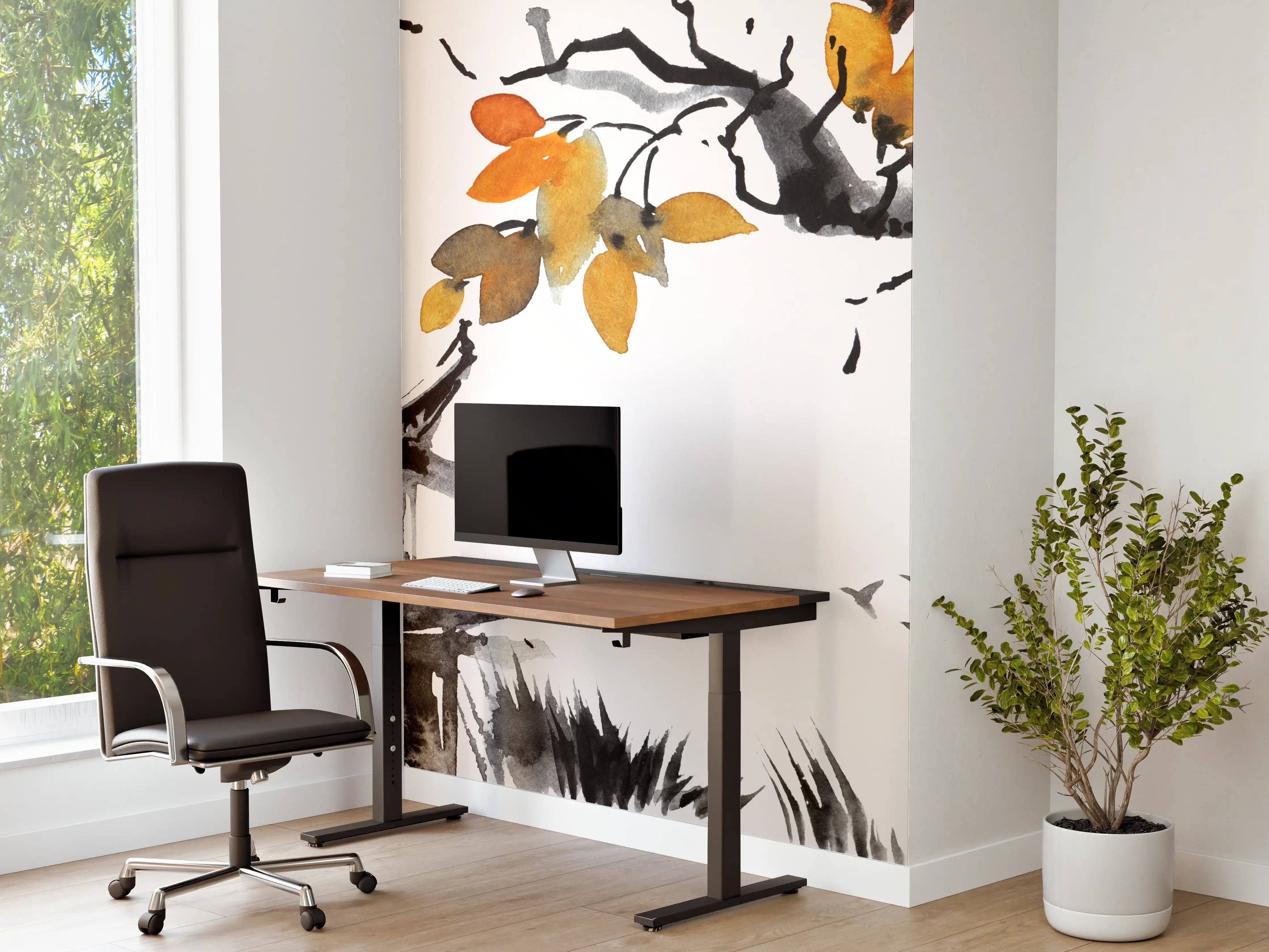 Büro Wandgestaltung - Chinesische Landschaft - Aquarell