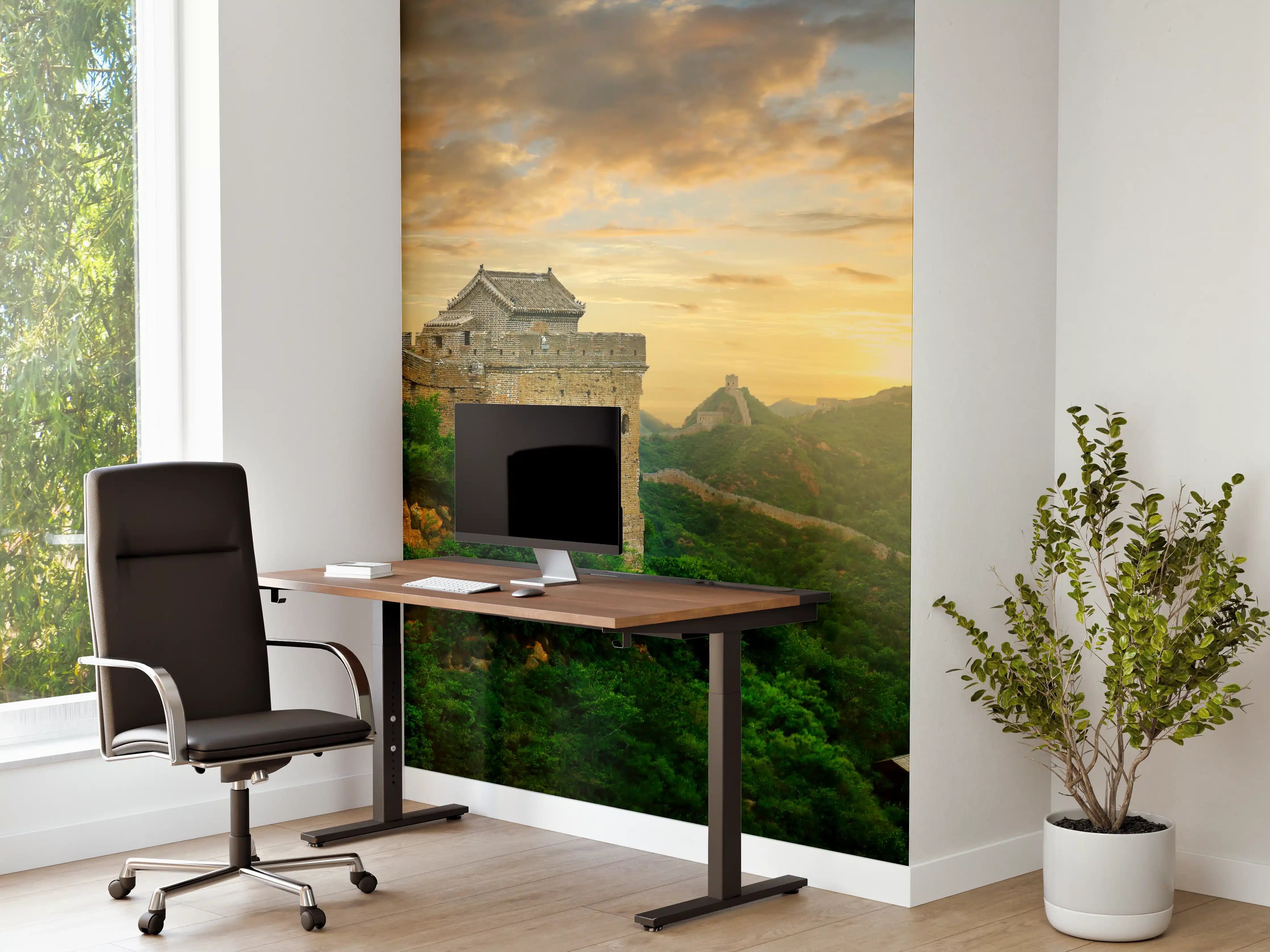 Büro Wandgestaltung - Chinesische Mauer Zeitlose Schönheit im Abendlicht