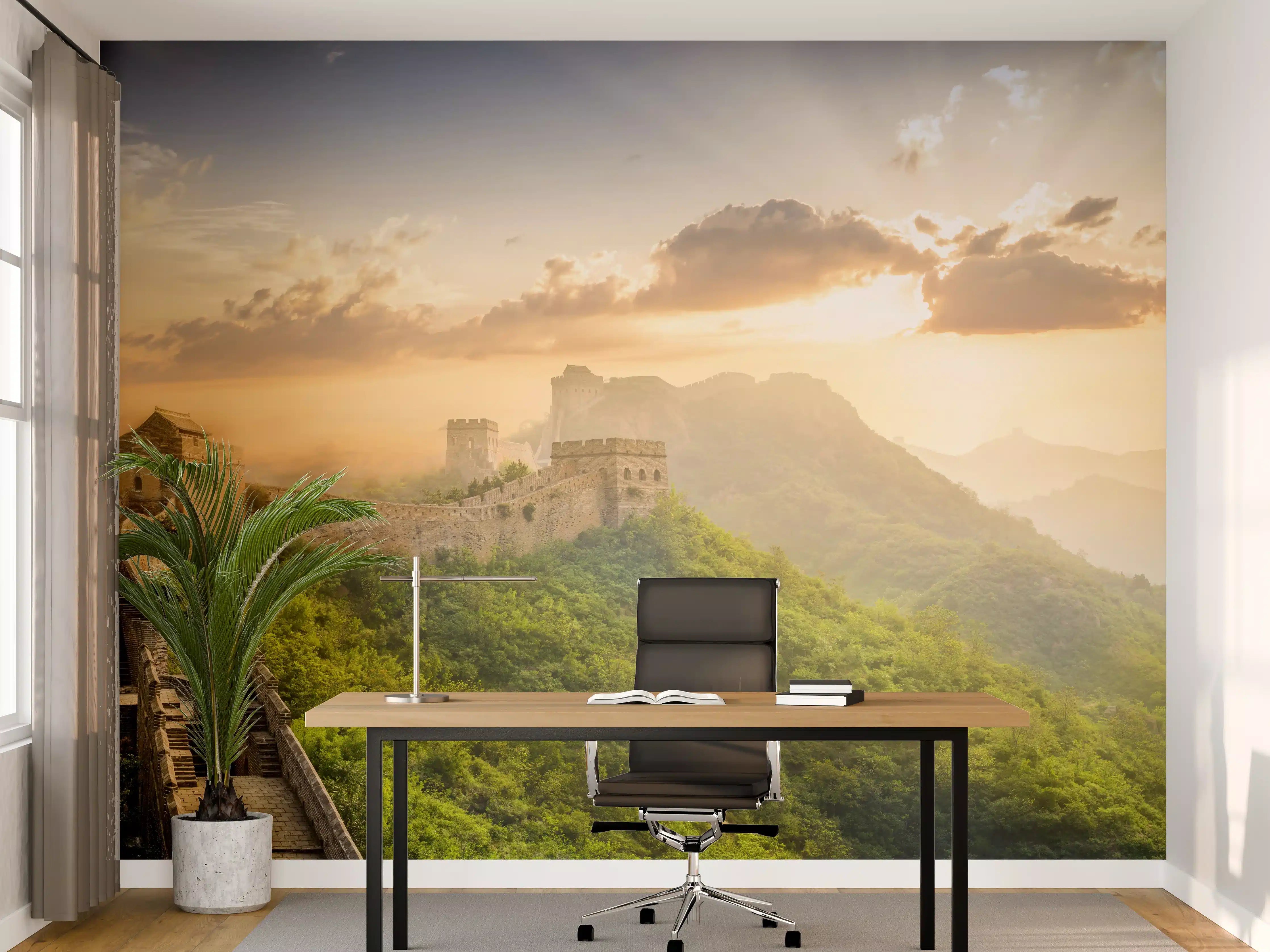 Büro Wandgestaltung - Chinesische Mauer bei Sonnenaufgang