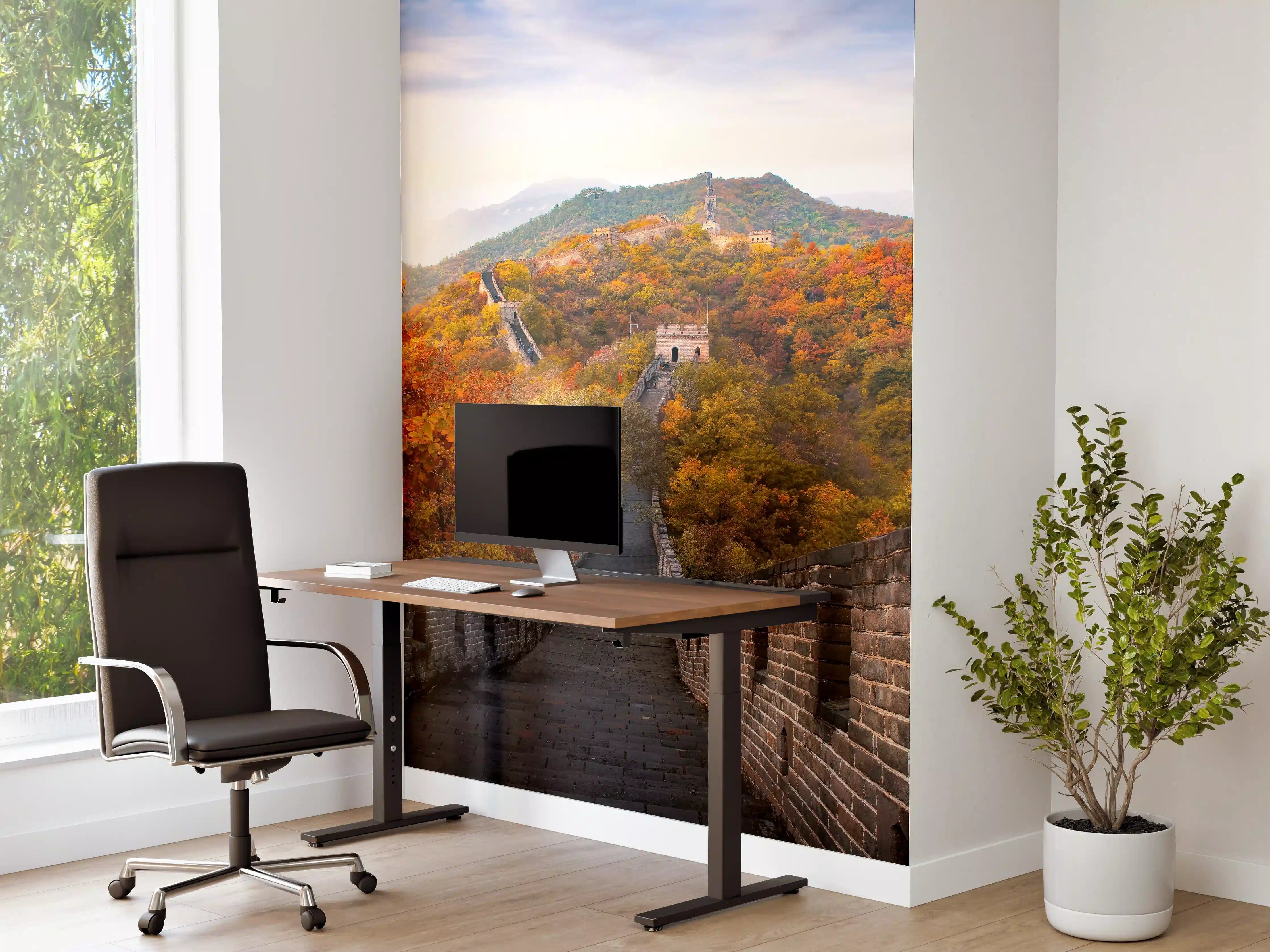 Büro Wandgestaltung - Chinesische Mauer im Herbst