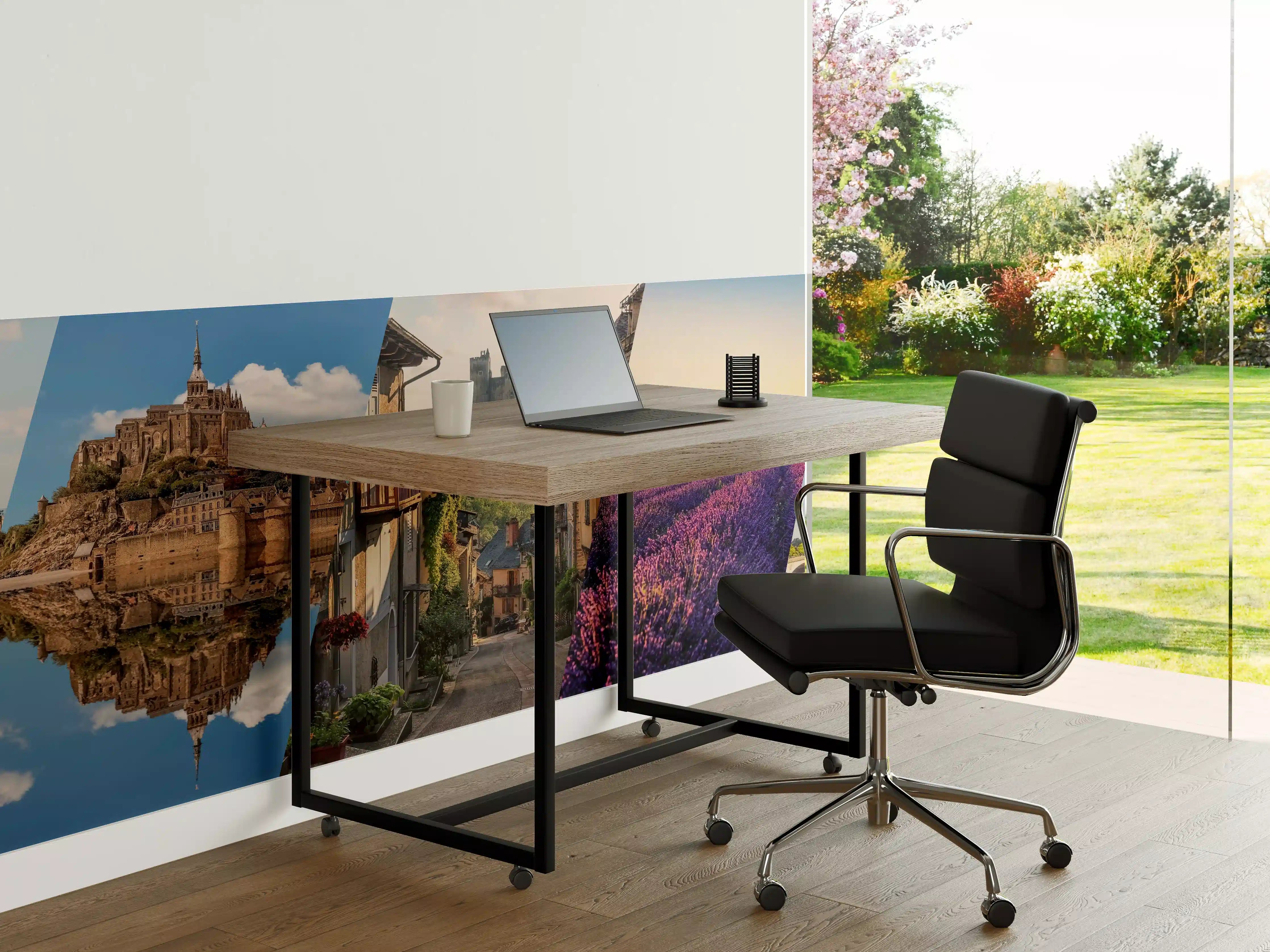 Büro Wandgestaltung - Collage von Sehenswürdigkeiten