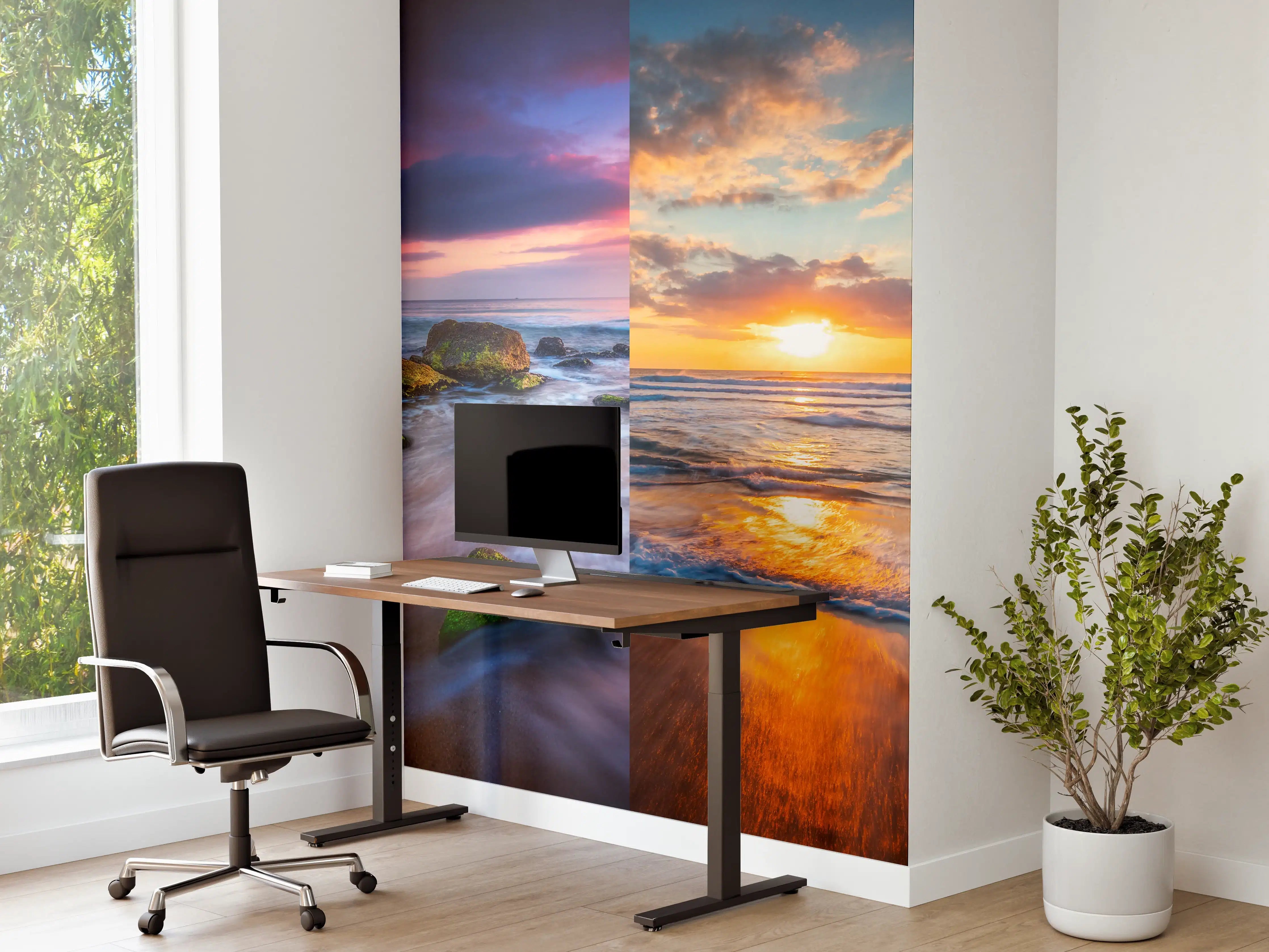 Büro Wandgestaltung - Collage von Sommer Meer und Strand Bilder