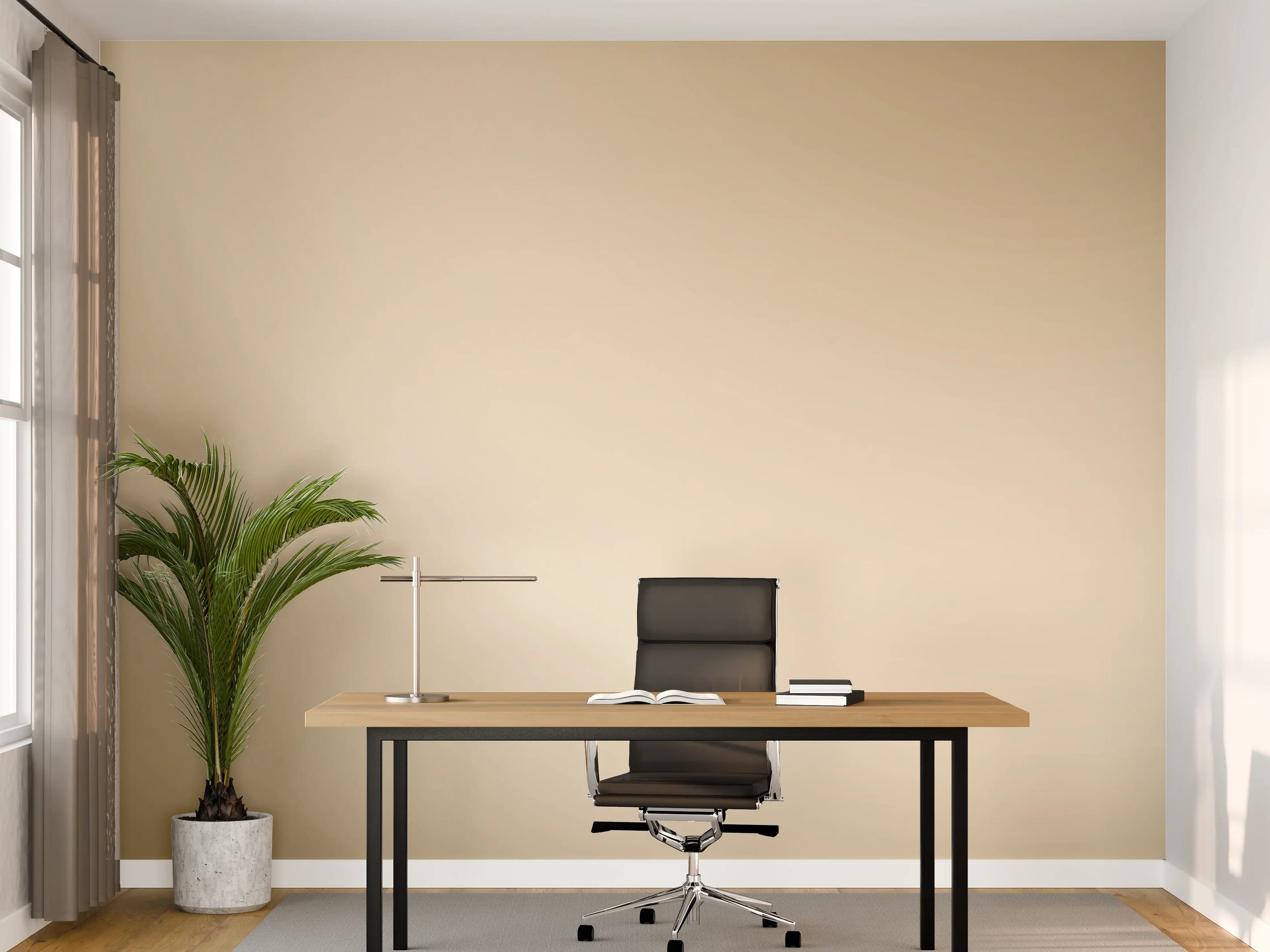 Büro Wandgestaltung - Cremefarbener Gradient Hintergrund