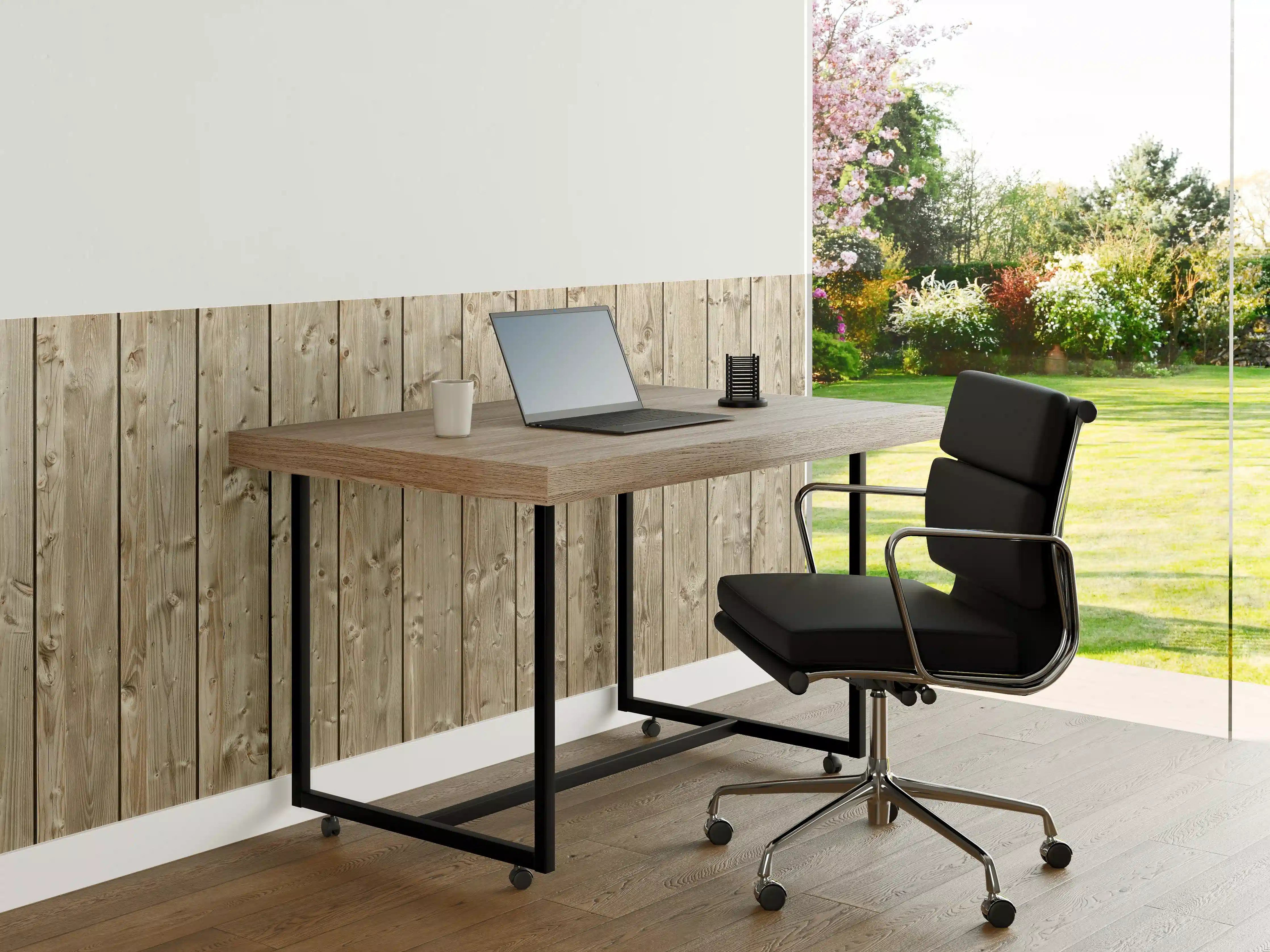 Büro Wandgestaltung - Dekorative Holztextur
