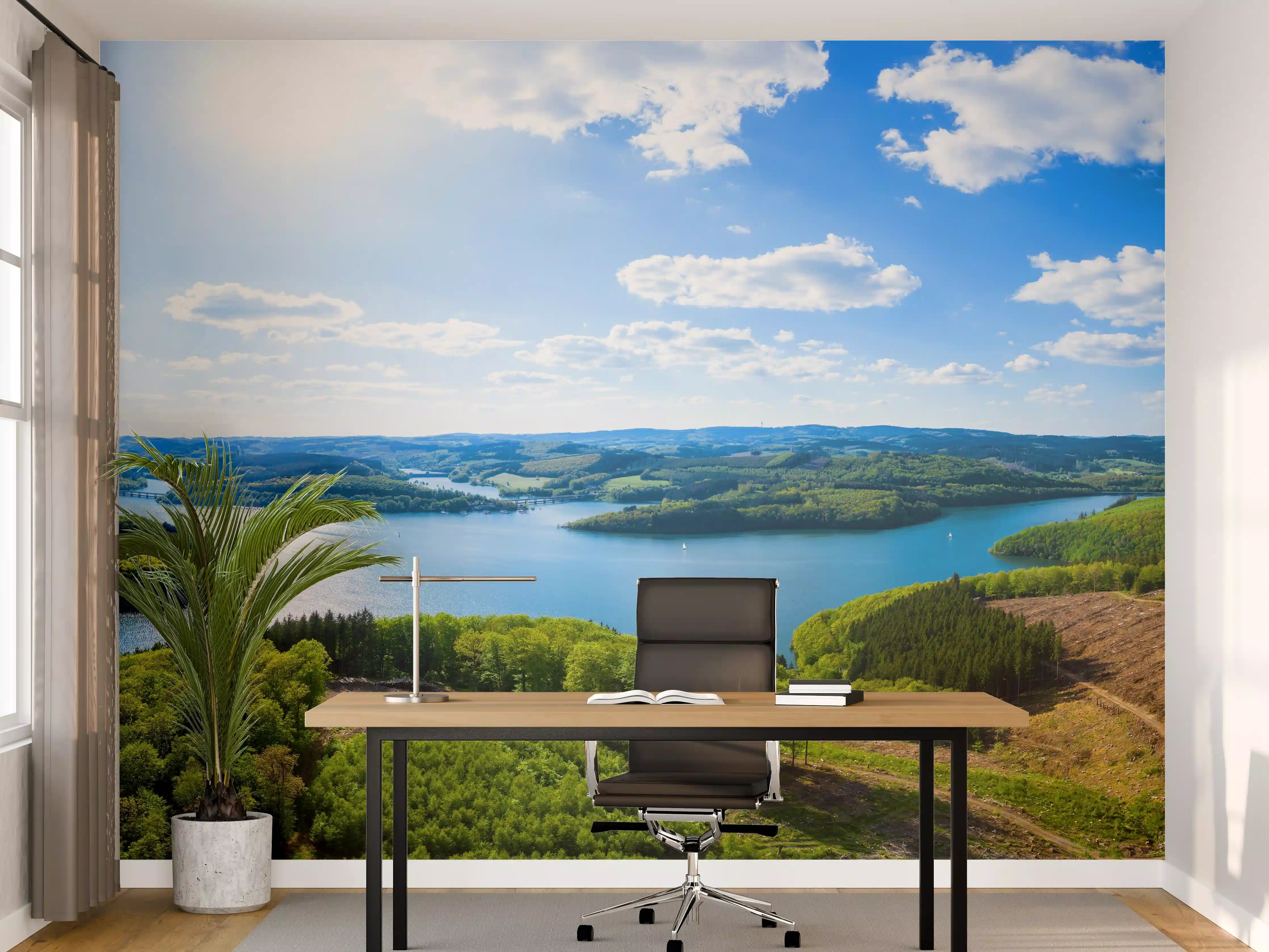 Büro Wandgestaltung - Der Bigge See im Frühling - Deutschland