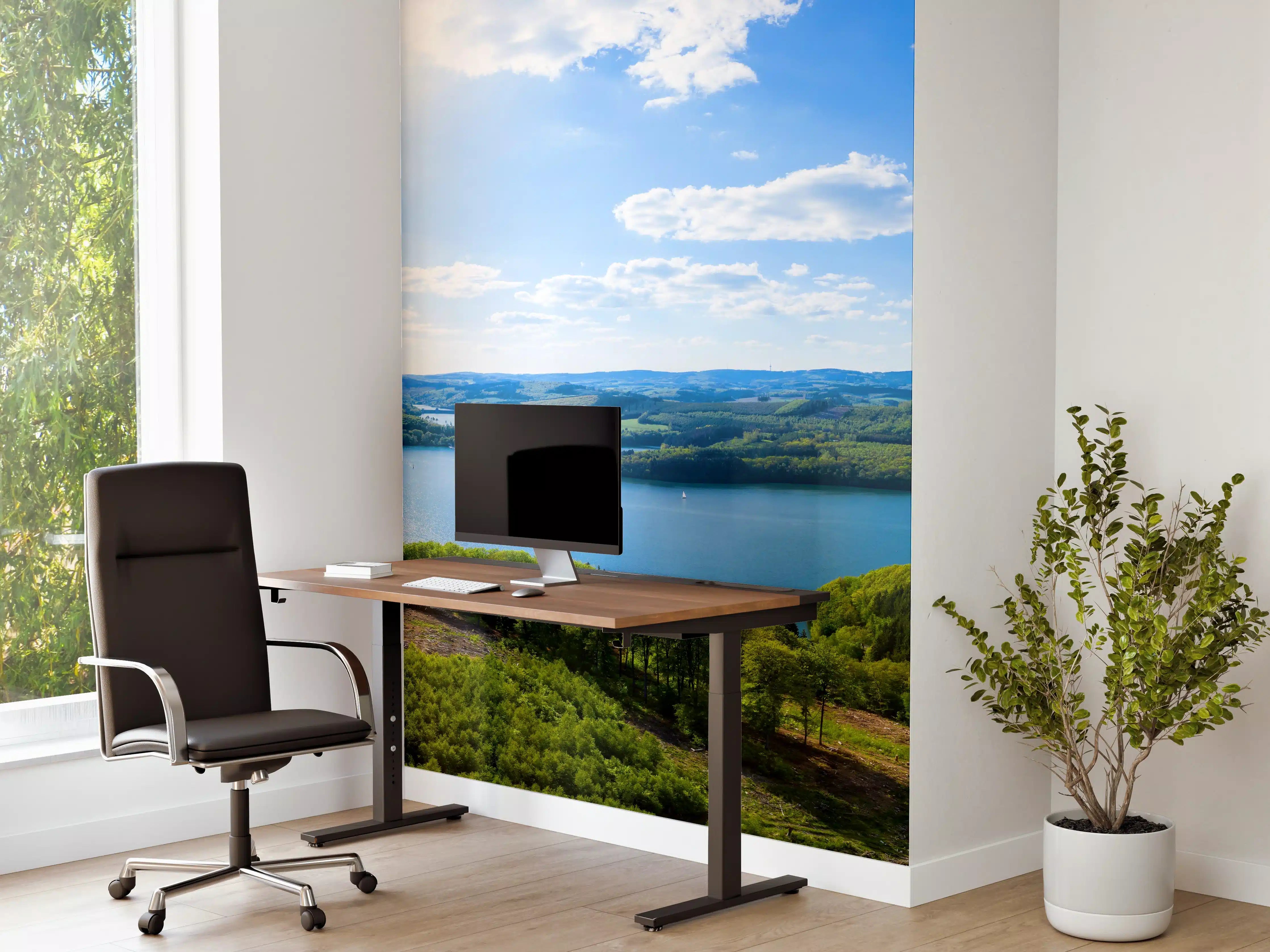 Büro Wandgestaltung - Der Bigge See im Frühling - Deutschland