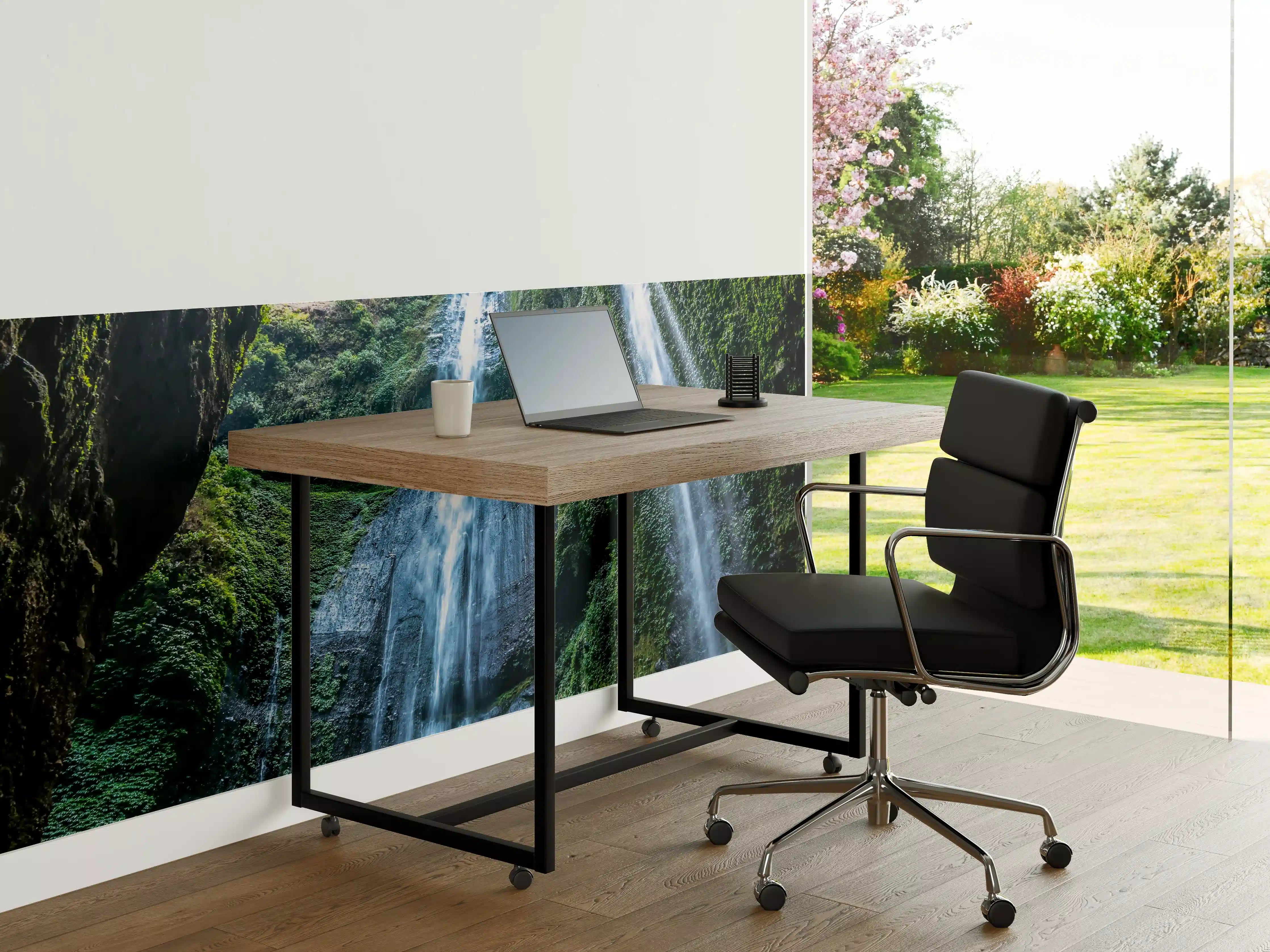 Büro Wandgestaltung - Der Madakaripura-Wasserfall in Indonesien