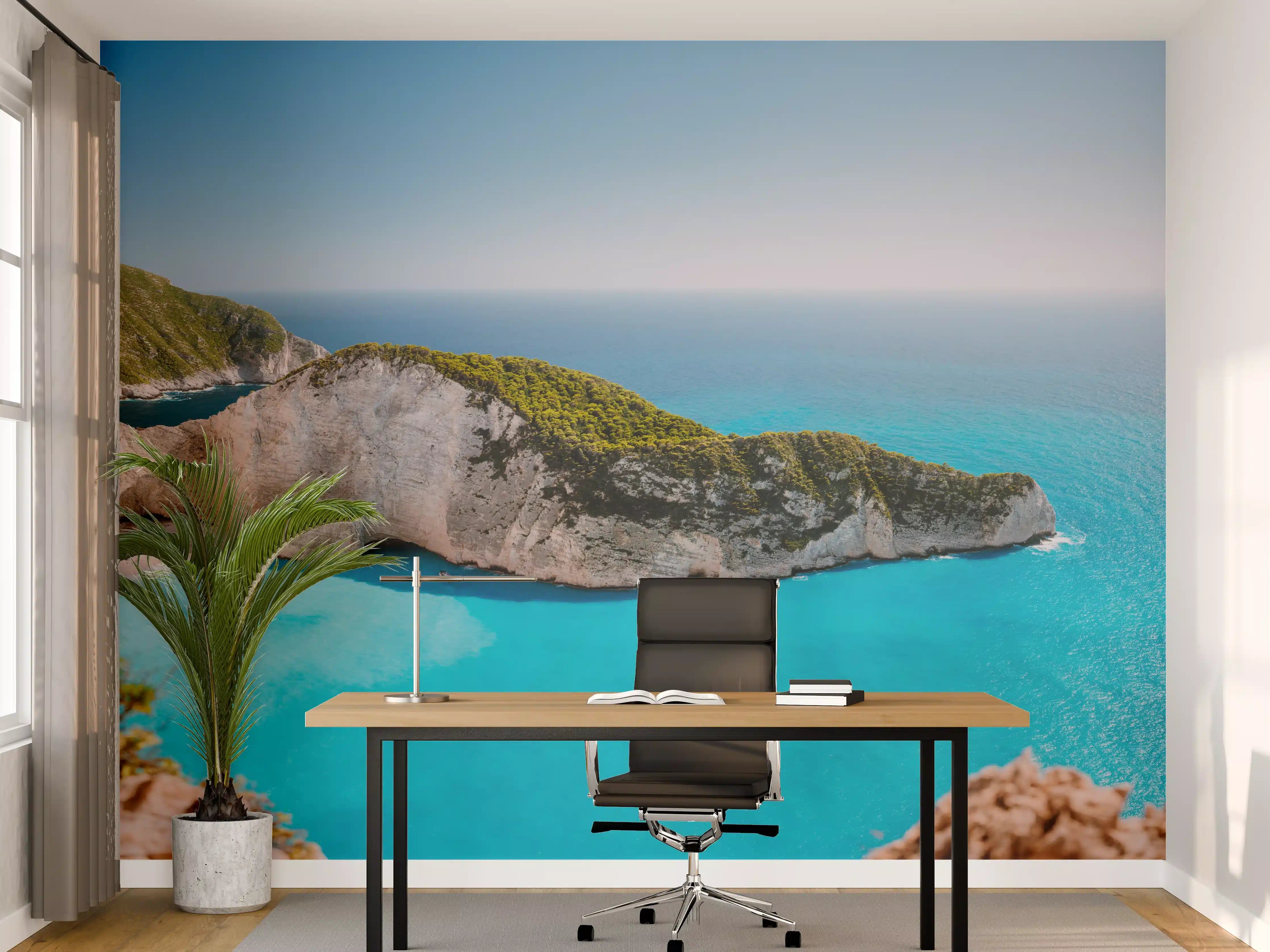 Büro Wandgestaltung - Der Strand von Navagio - Griechenland