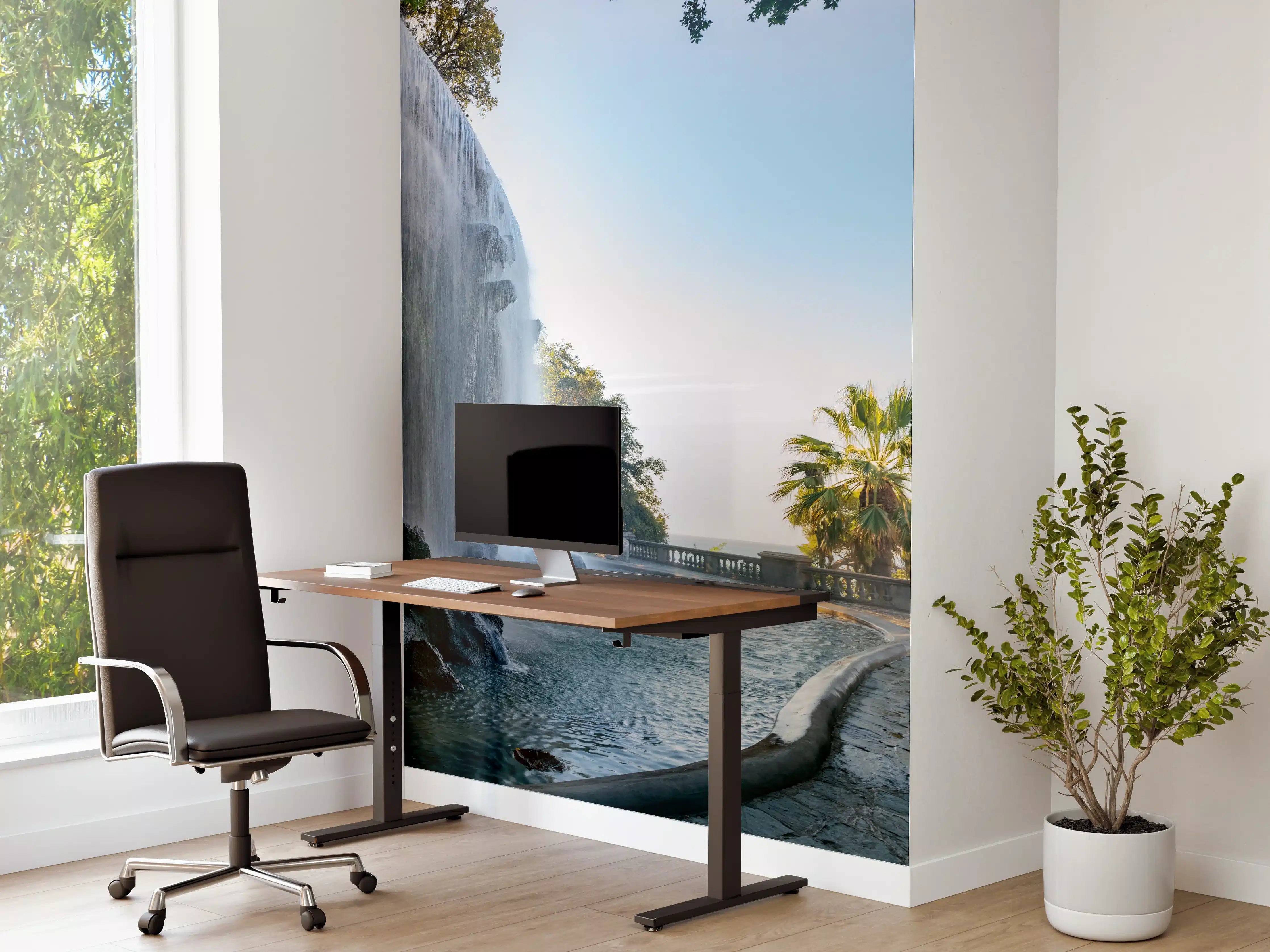Büro Wandgestaltung - Der Wasserfall Cascade Du Casteu in Castel Hill