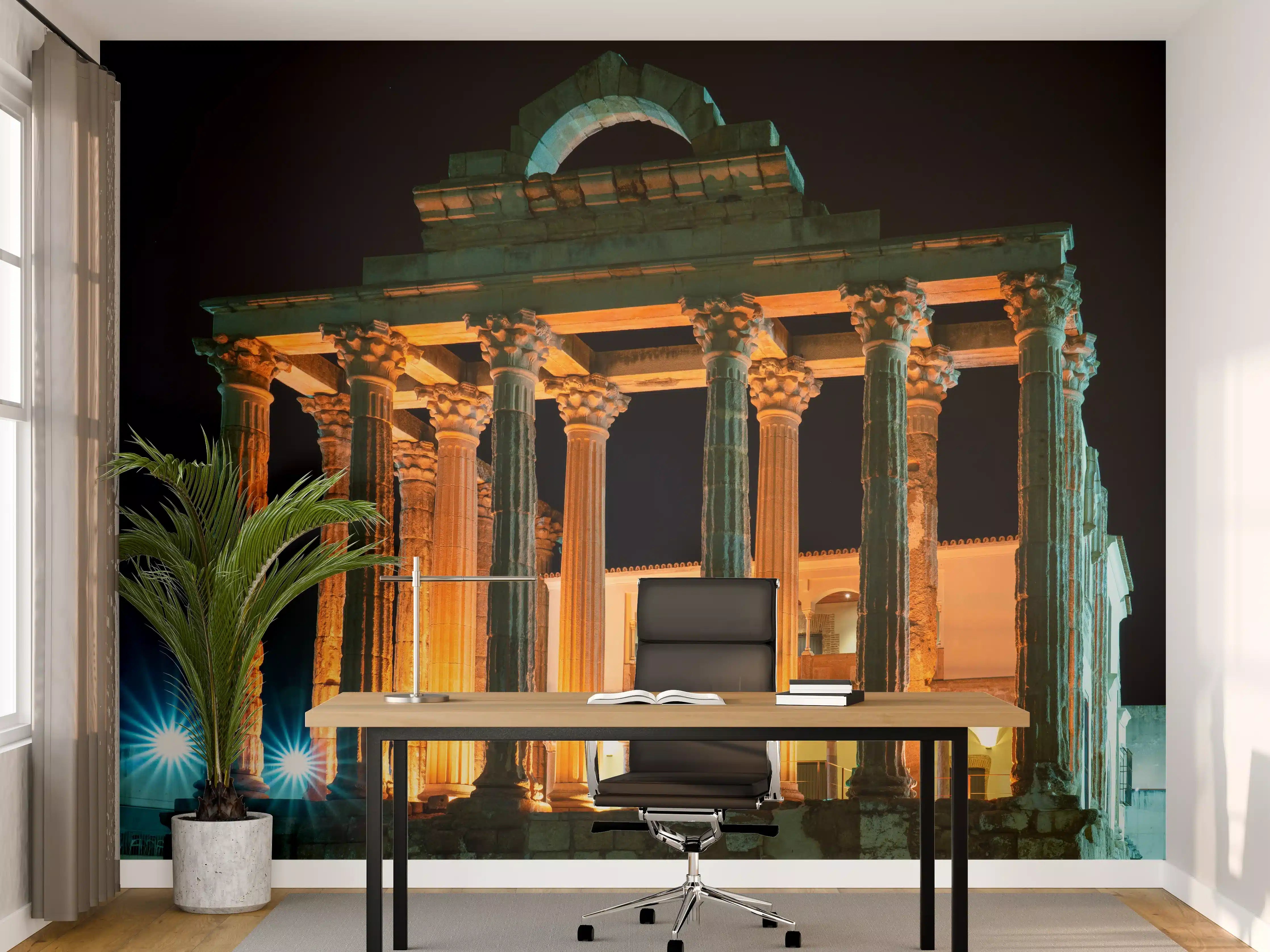 Büro Wandgestaltung - Der römische Tempel der Diana in Merida