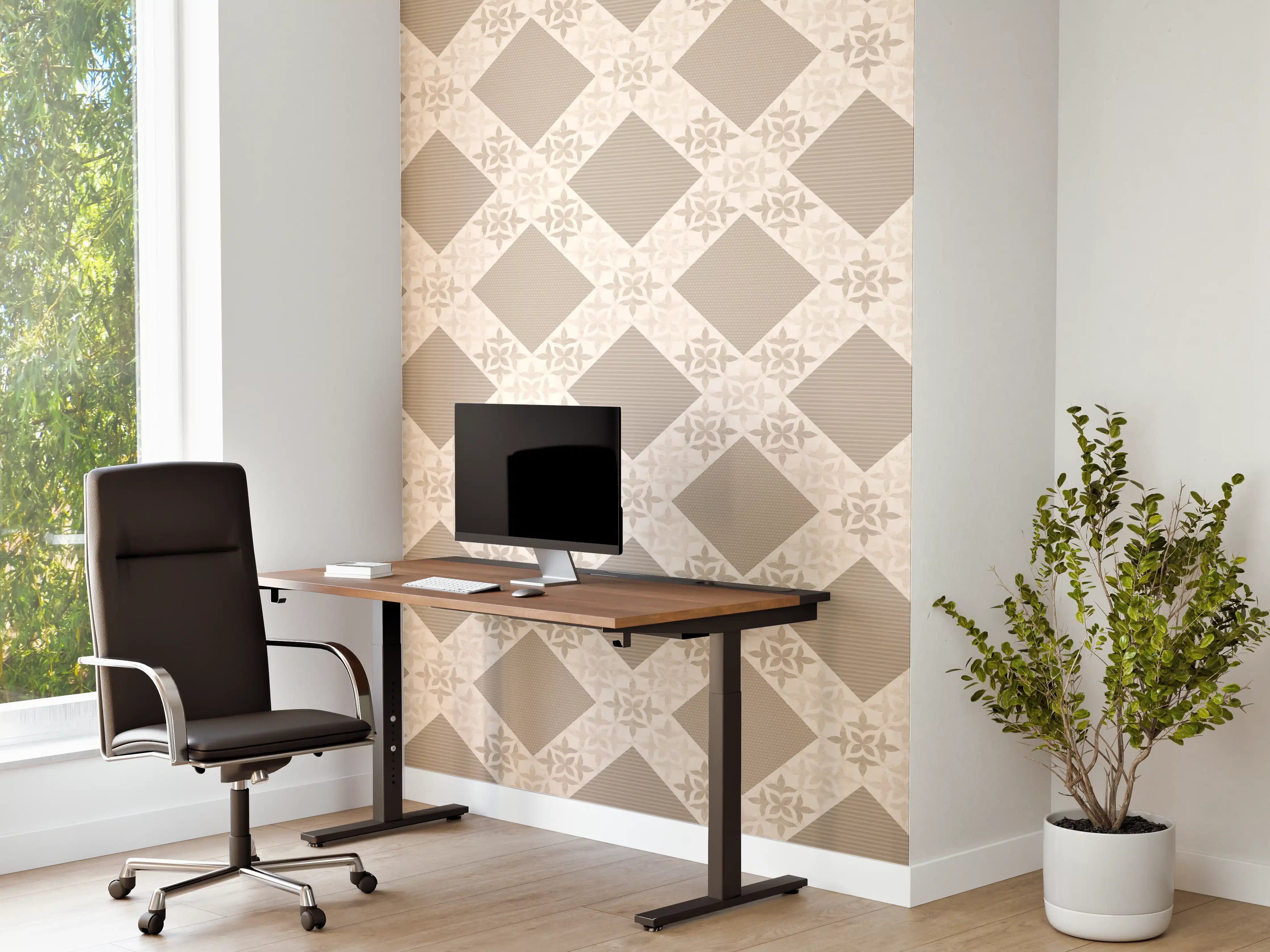 Büro Wandgestaltung - Design im Ornament Muster