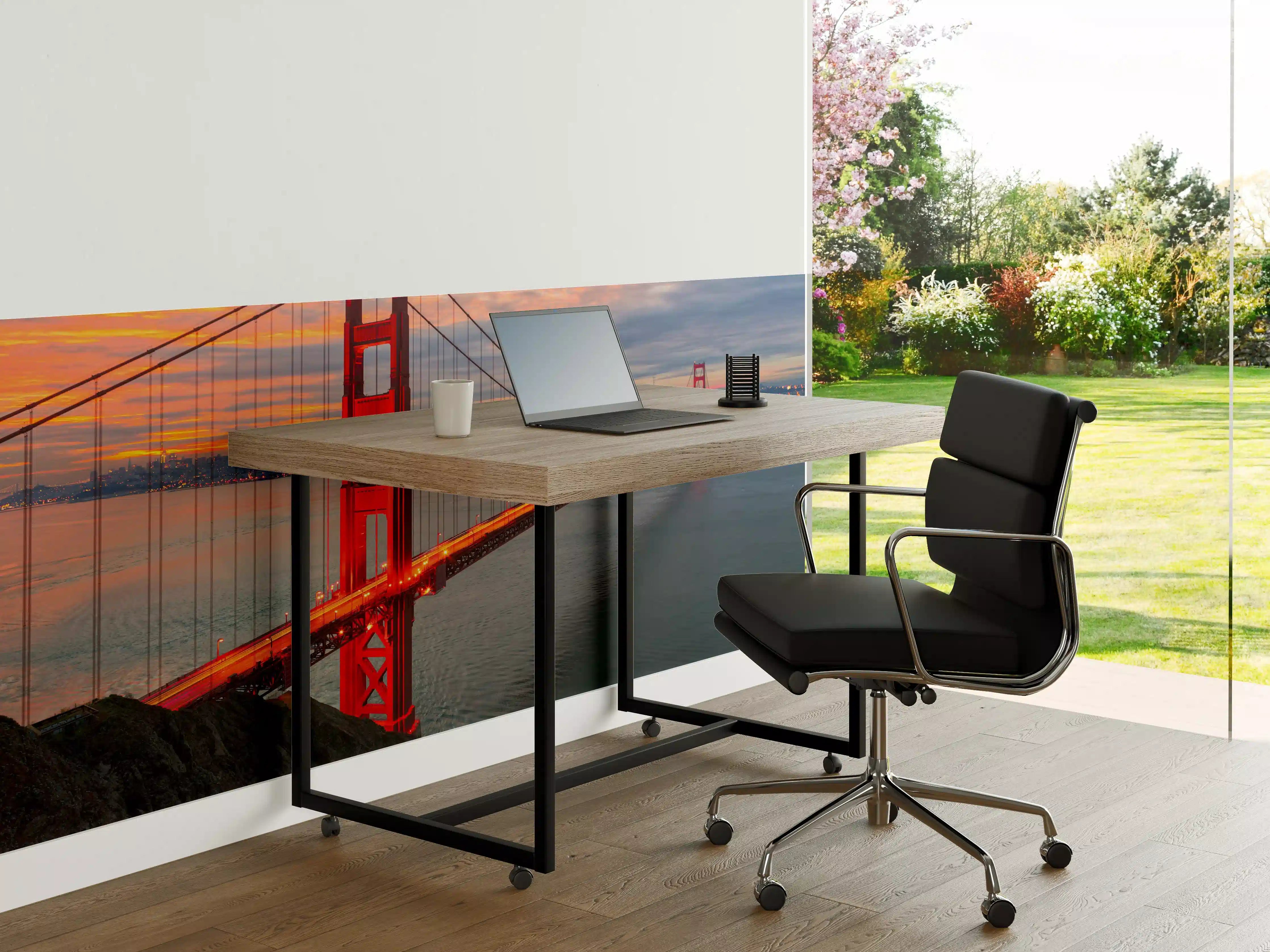 Büro Wandgestaltung - Die Golden Gate Bridge bei Sonnenaufgang