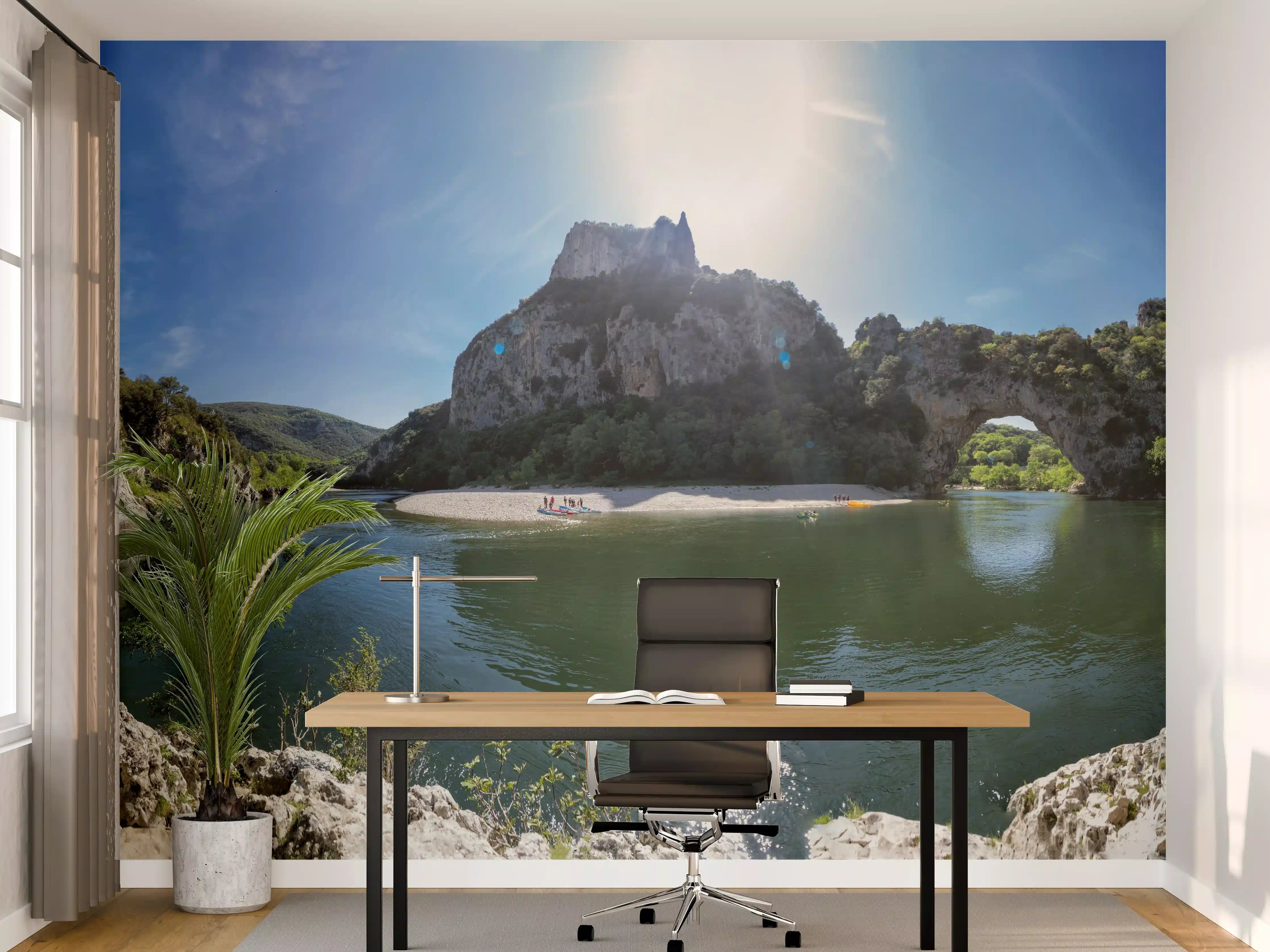 Büro Wandgestaltung - Die Schluchten der Ardèche - Frankreich