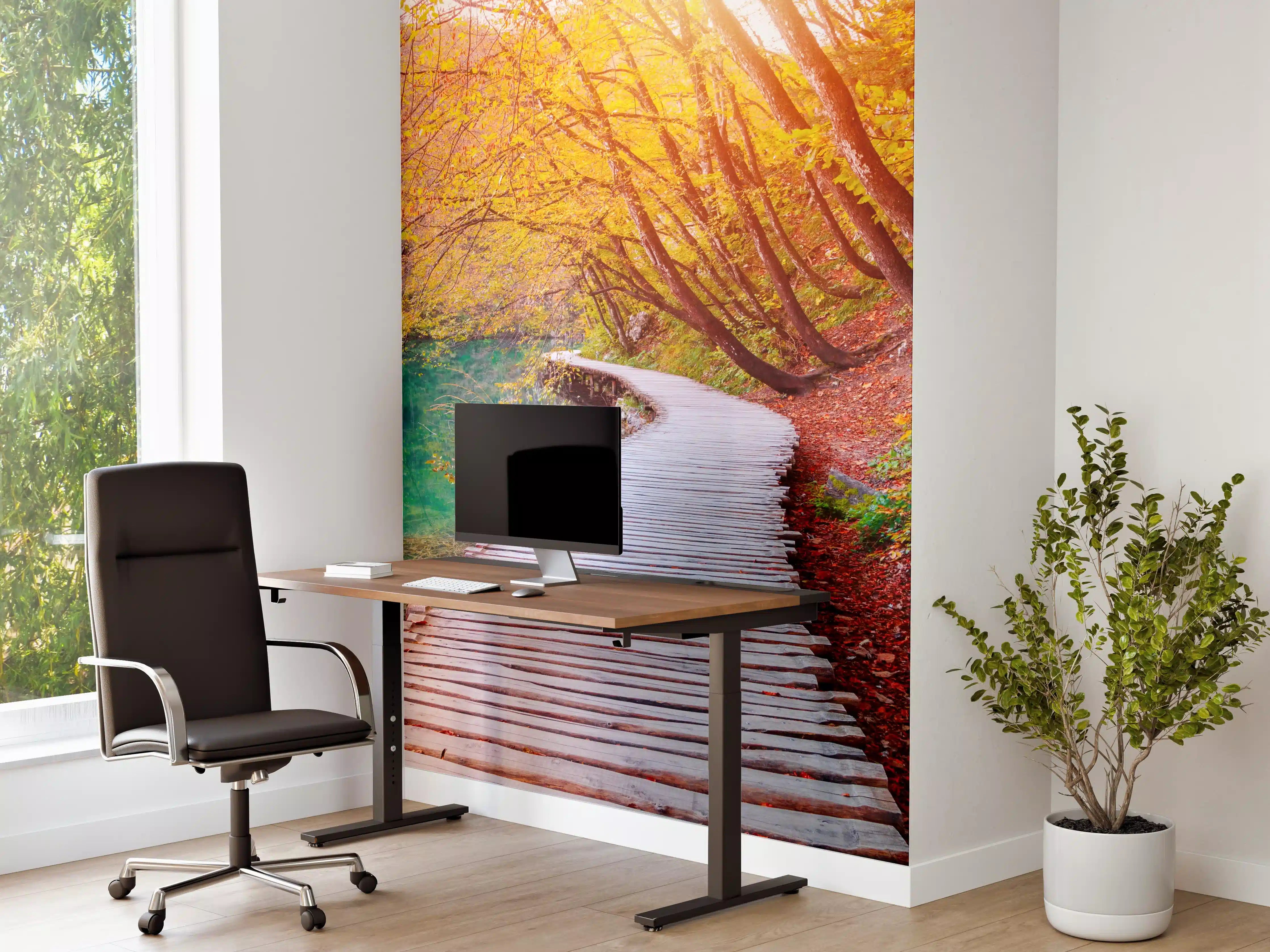 Büro Wandgestaltung - Die berühmten Plitvicer Seen im Herbst