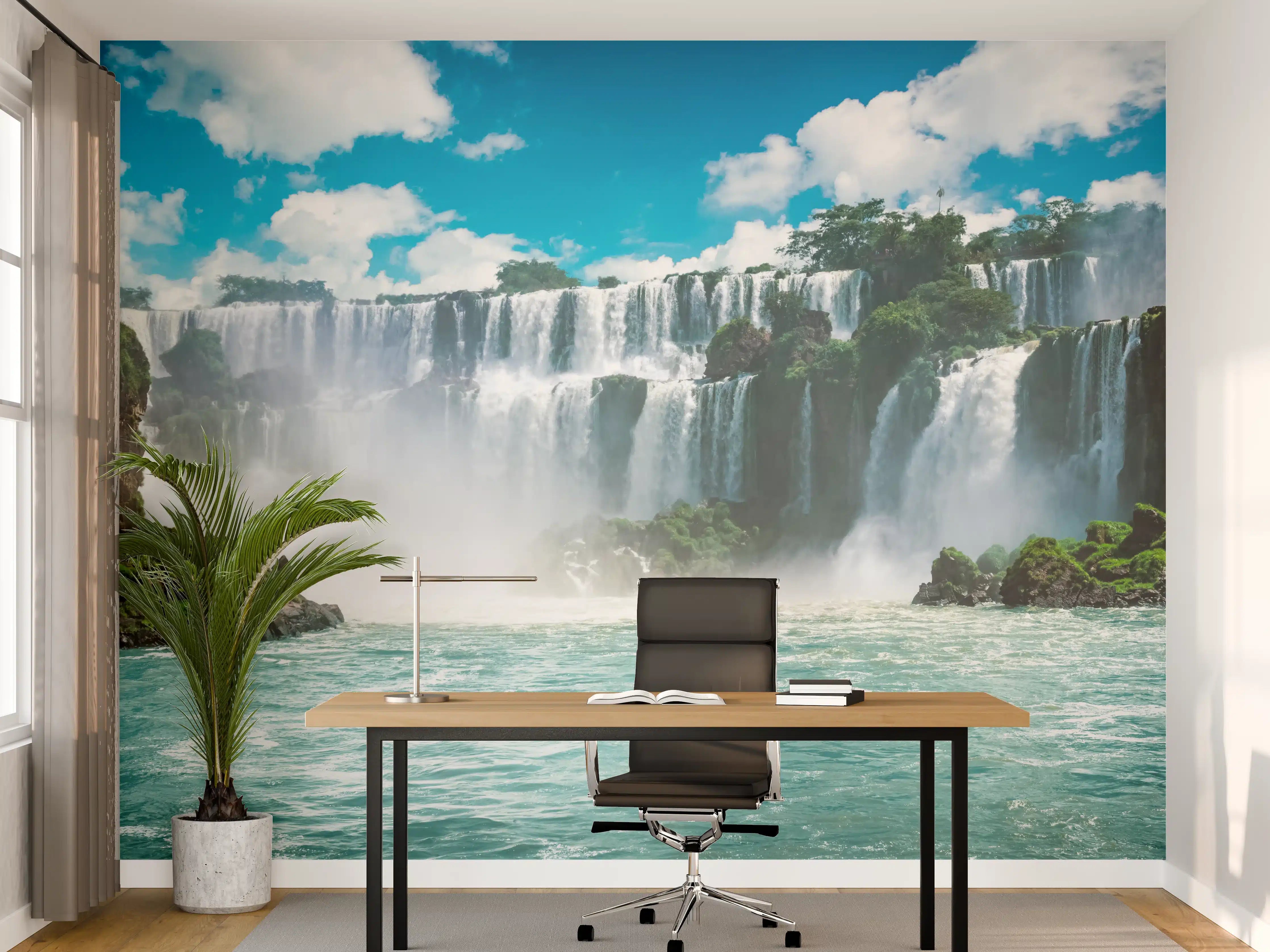 Büro Wandgestaltung - Die erstaunlichen Iguazu-Wasserfälle in Brasilien