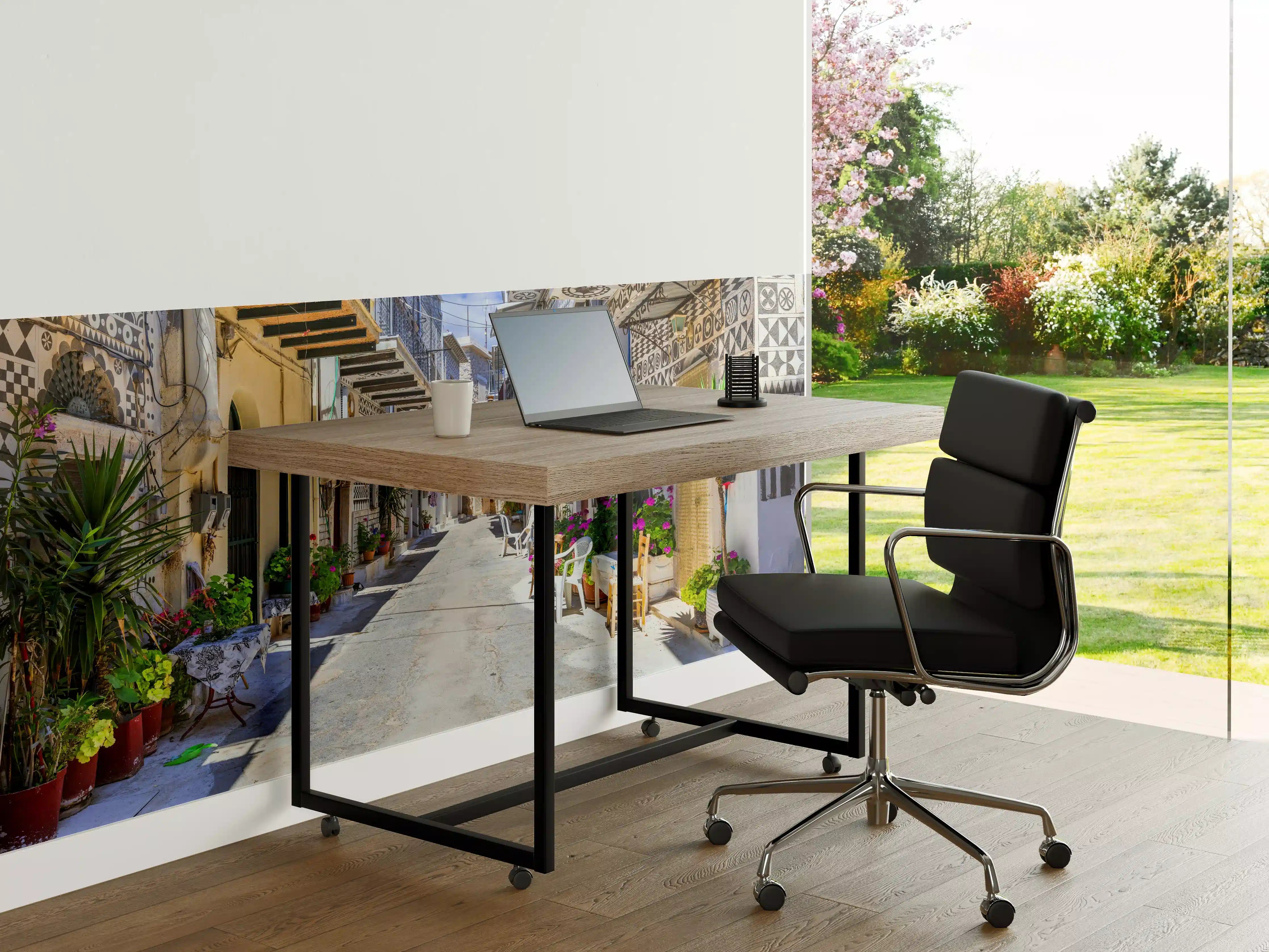 Büro Wandgestaltung - Dorf Pyrgi in Griechenland