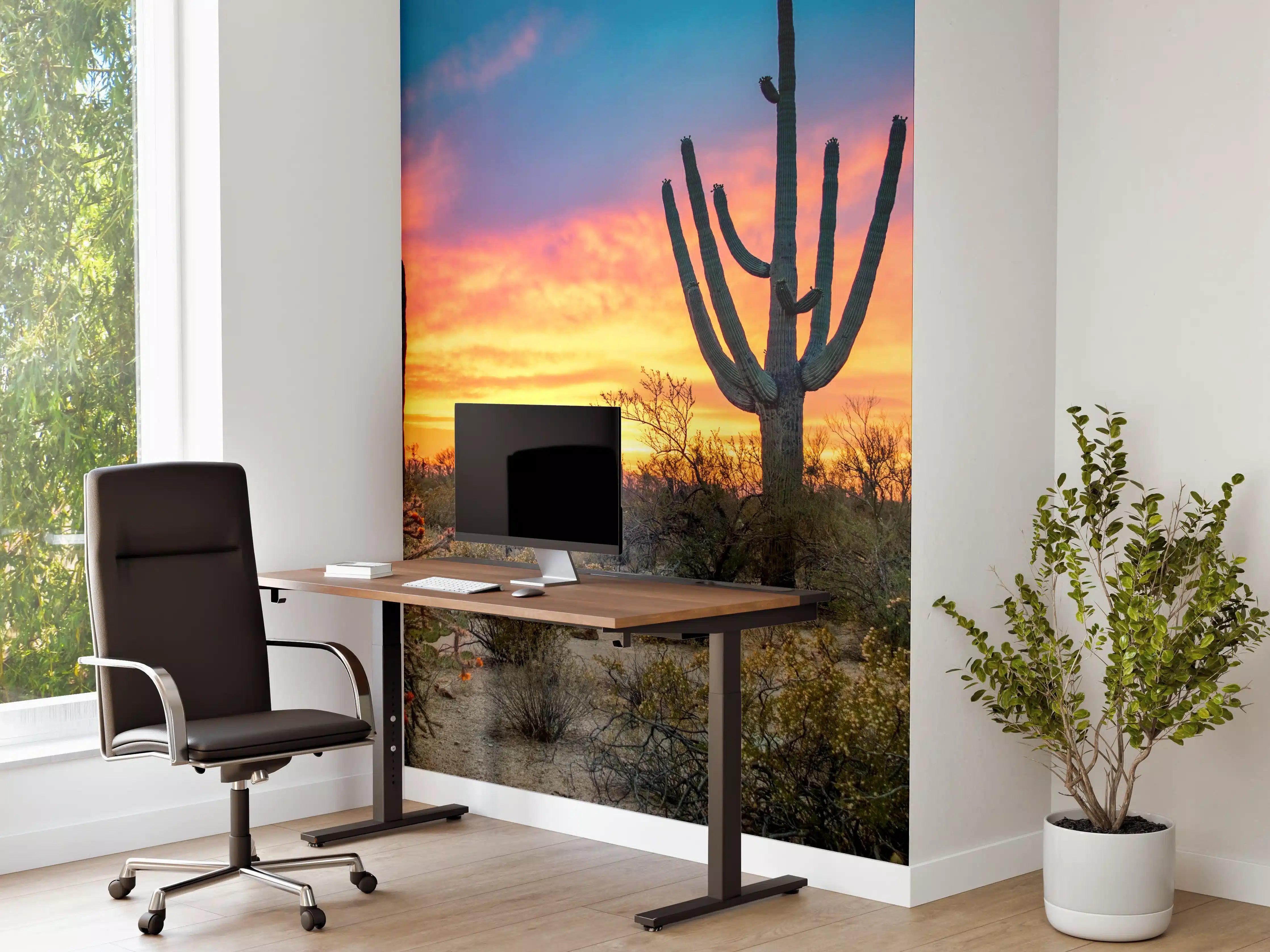 Büro Wandgestaltung - Dramatischer Wüstensonnenuntergang