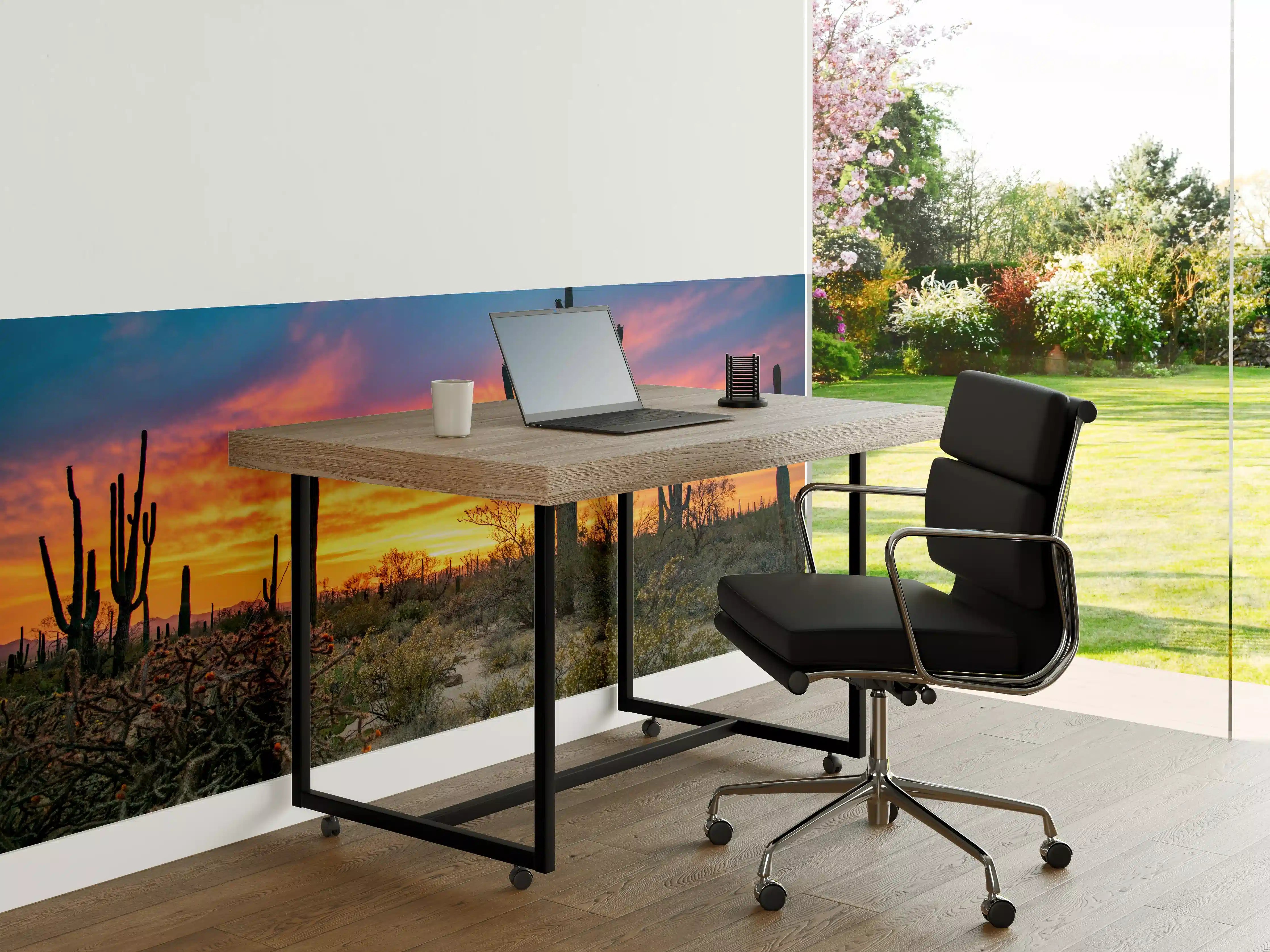 Büro Wandgestaltung - Dramatischer Wüstensonnenuntergang