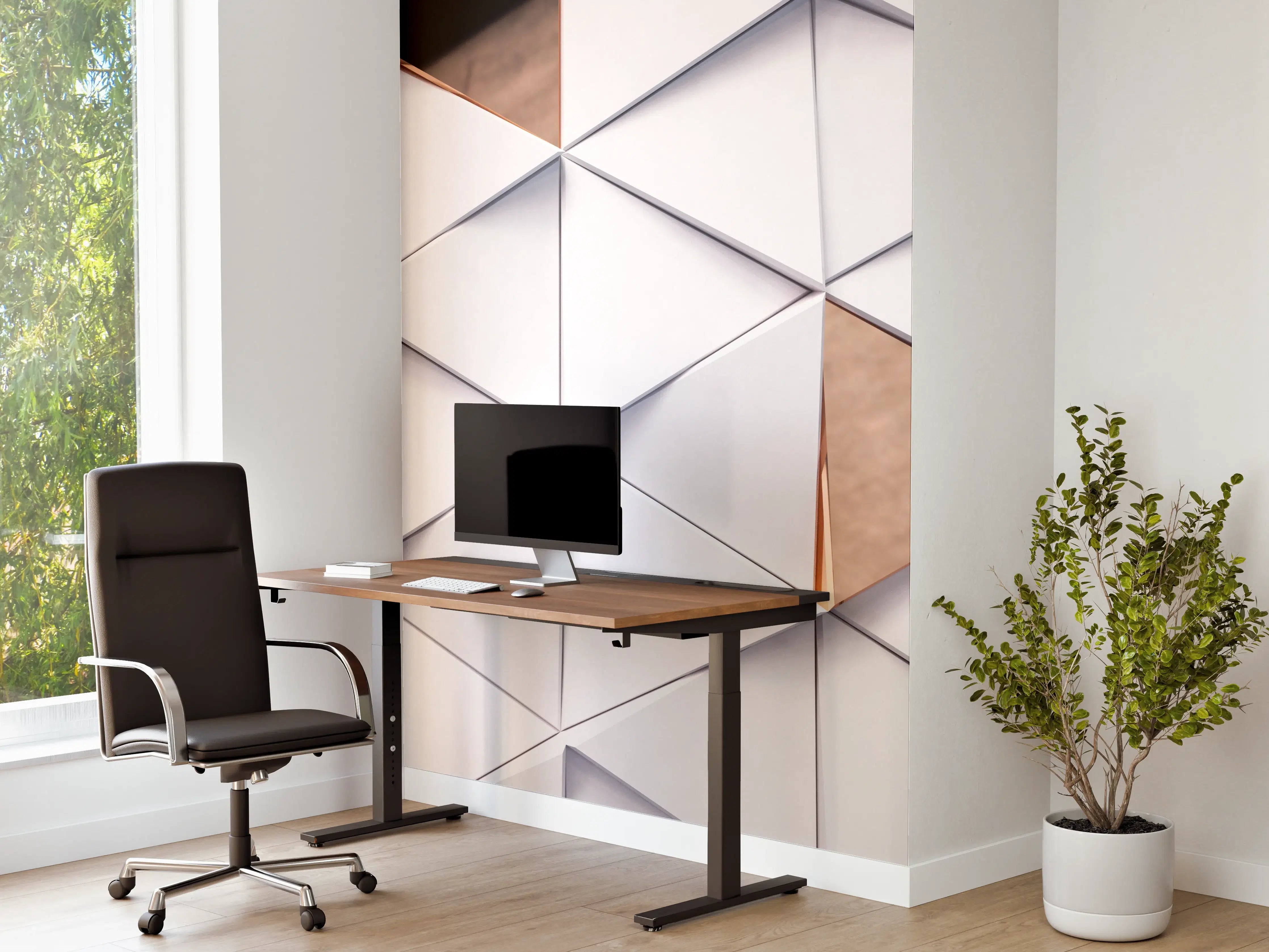 Büro Wandgestaltung - Dreieckiger Luxus Hintergrund