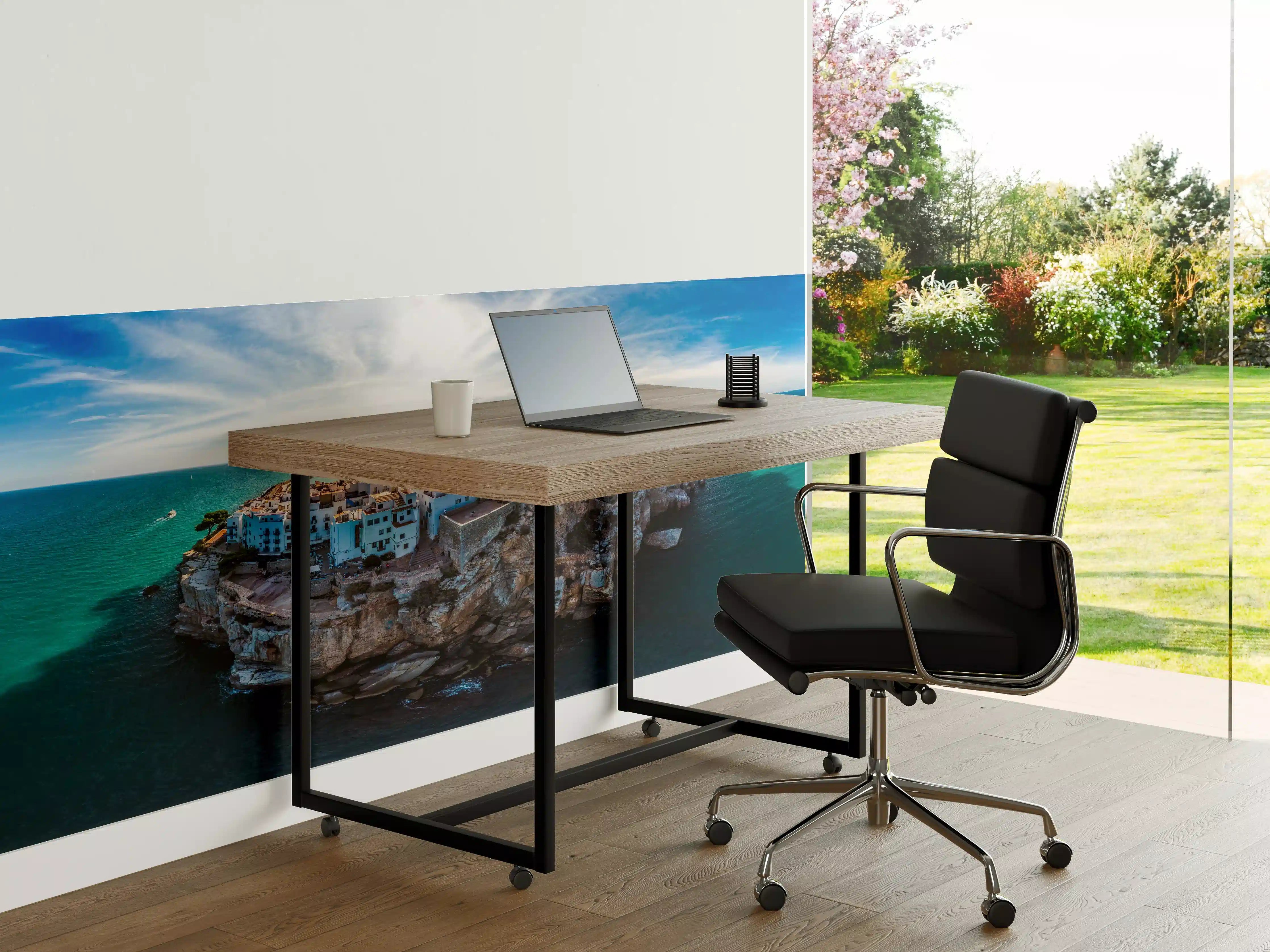 Büro Wandgestaltung - Drohnensicht auf Peniscola