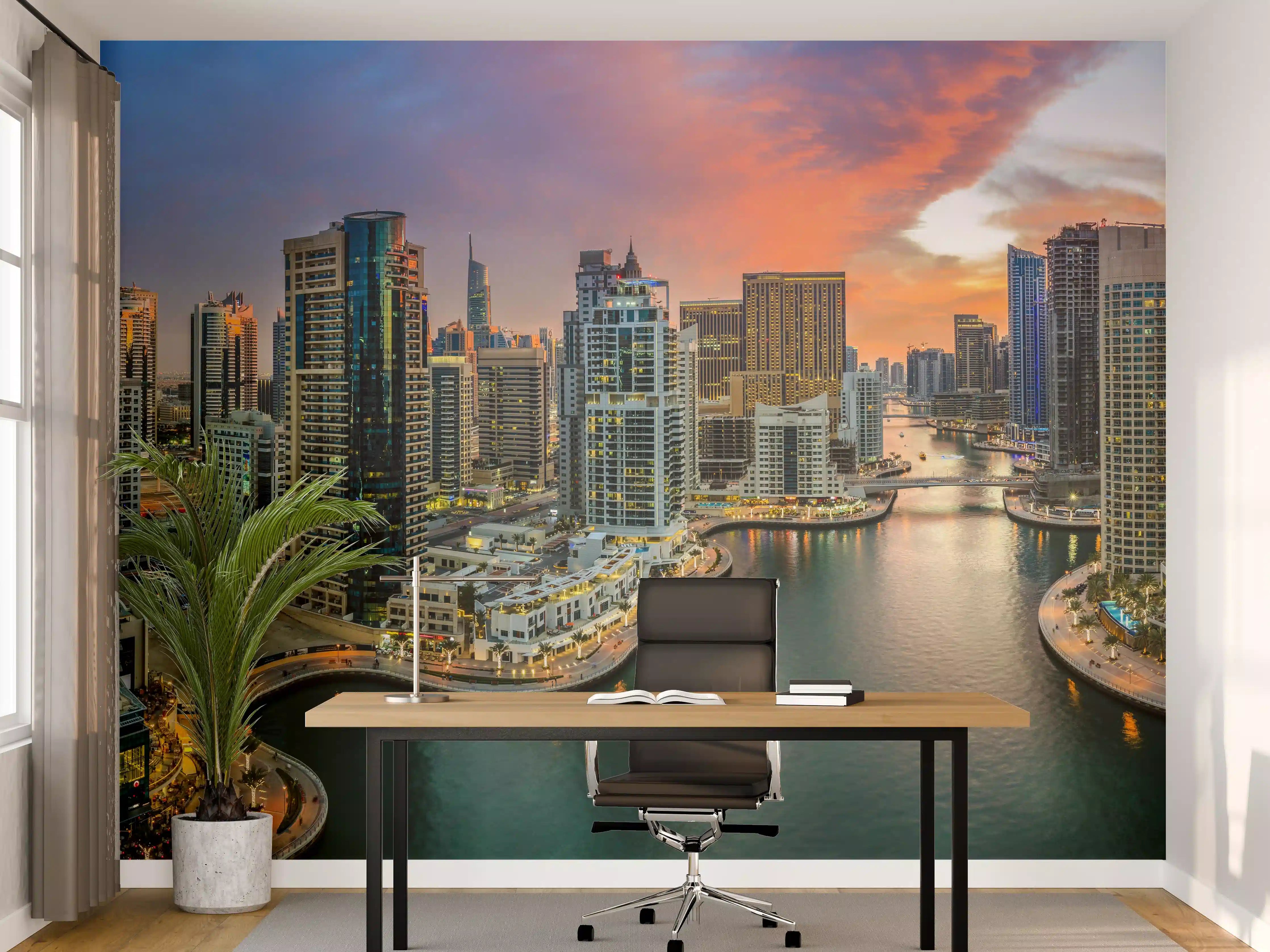 Büro Wandgestaltung - Dubai Yachthafen