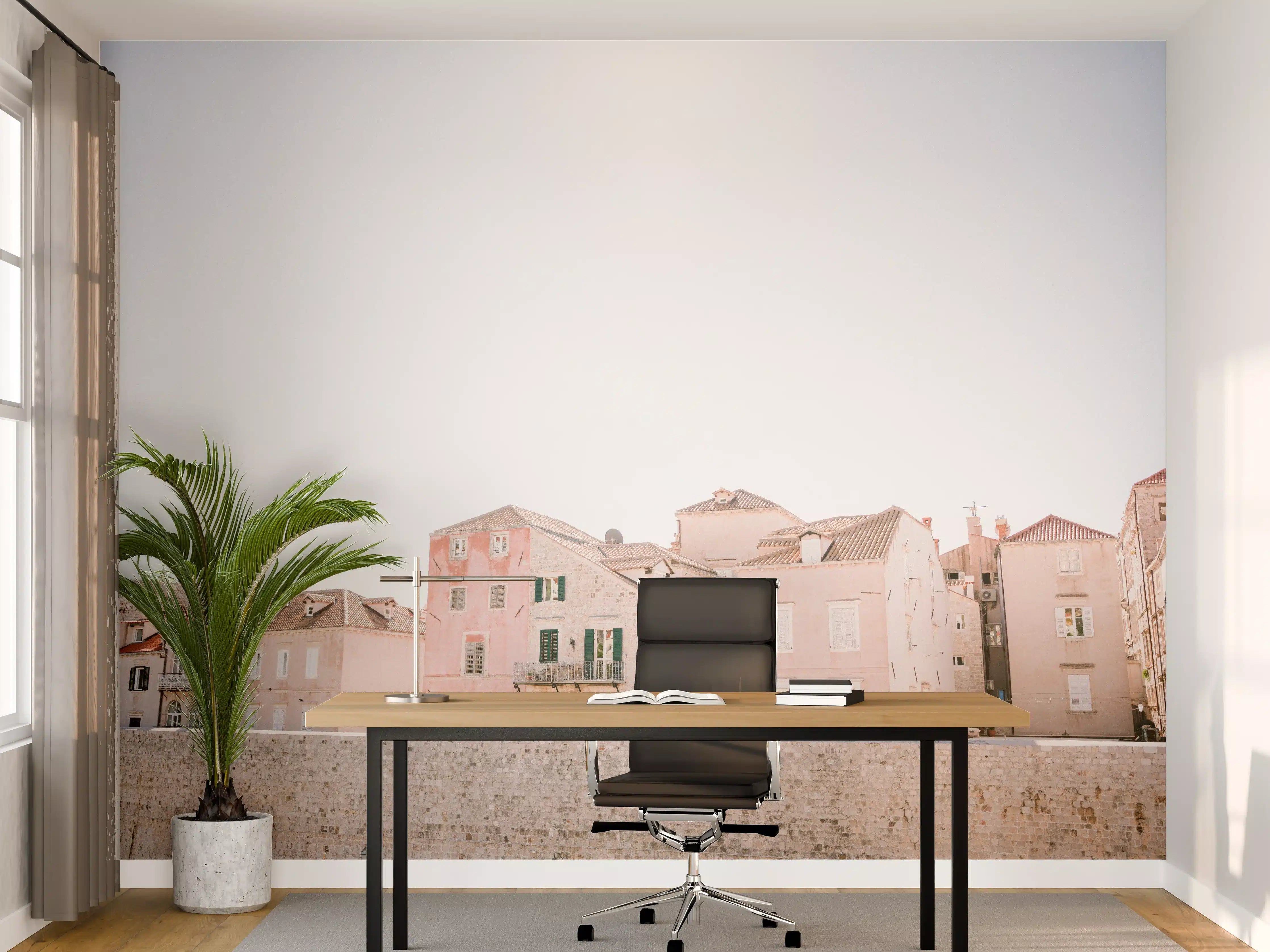 Büro Wandgestaltung - Dubrovnik Altstadt Pastellfarben