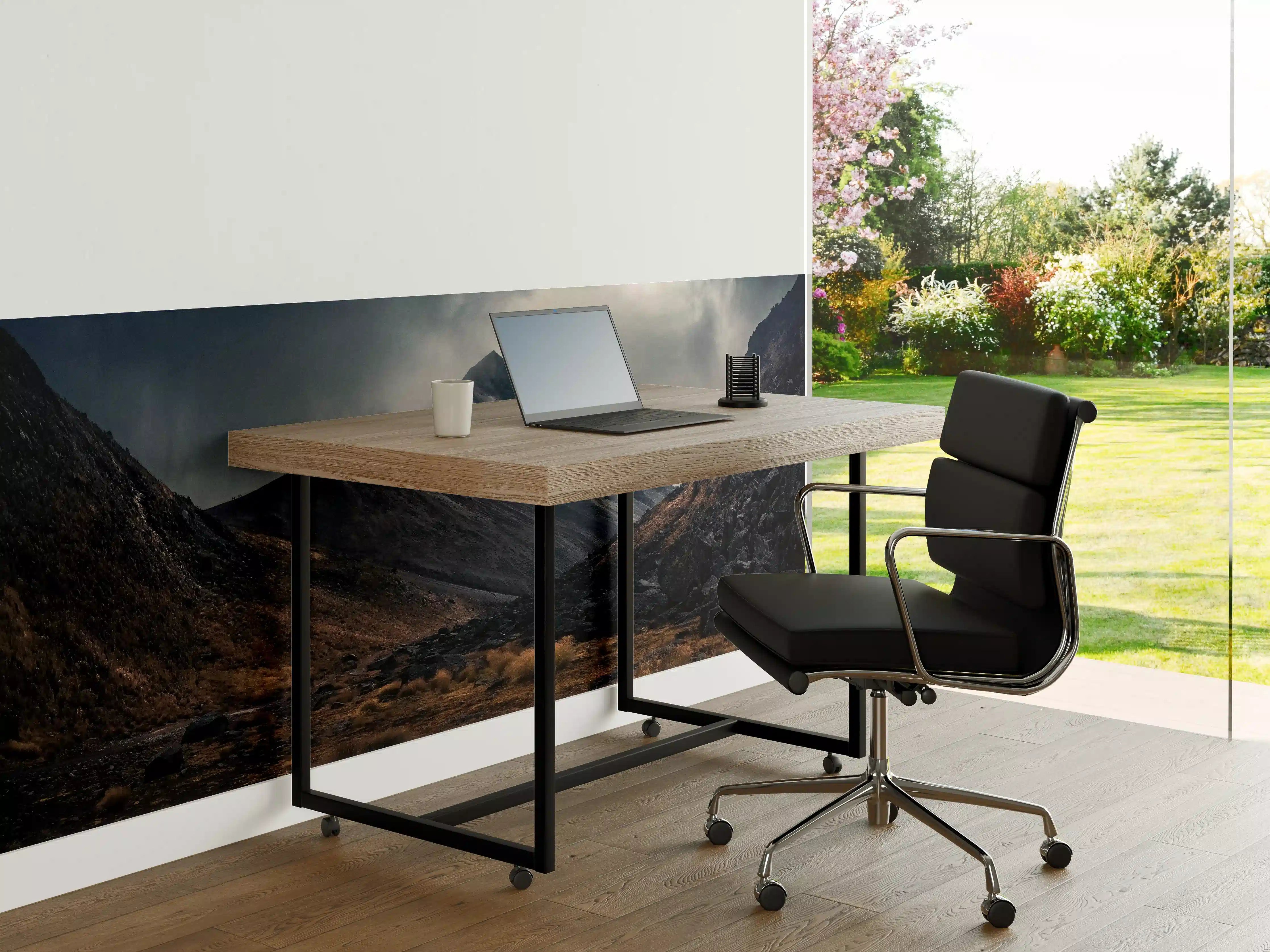 Büro Wandgestaltung - Düstere Berglandschaft Naturdrama