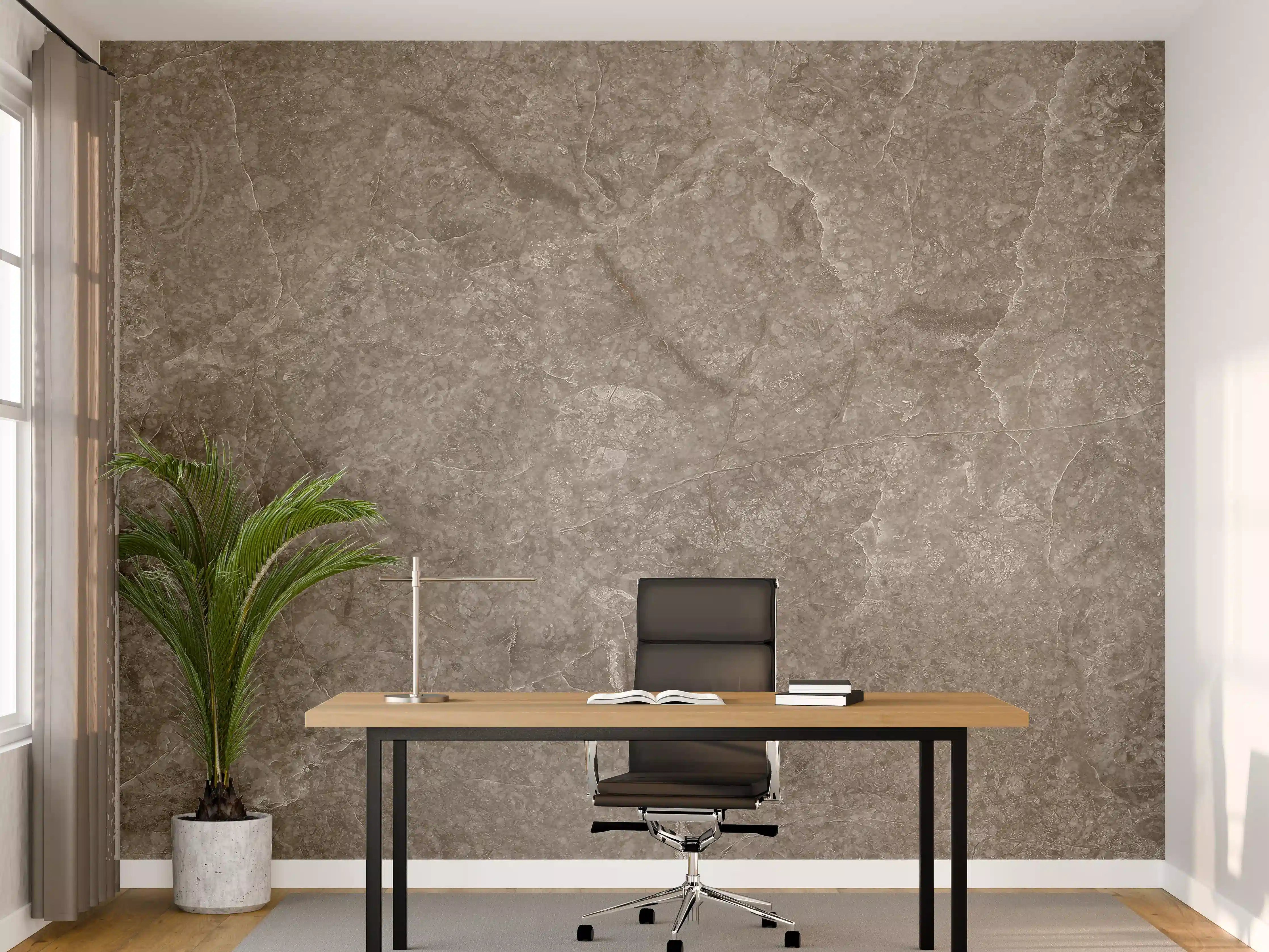 Büro Wandgestaltung - Dunkle Marmor Stein Textur