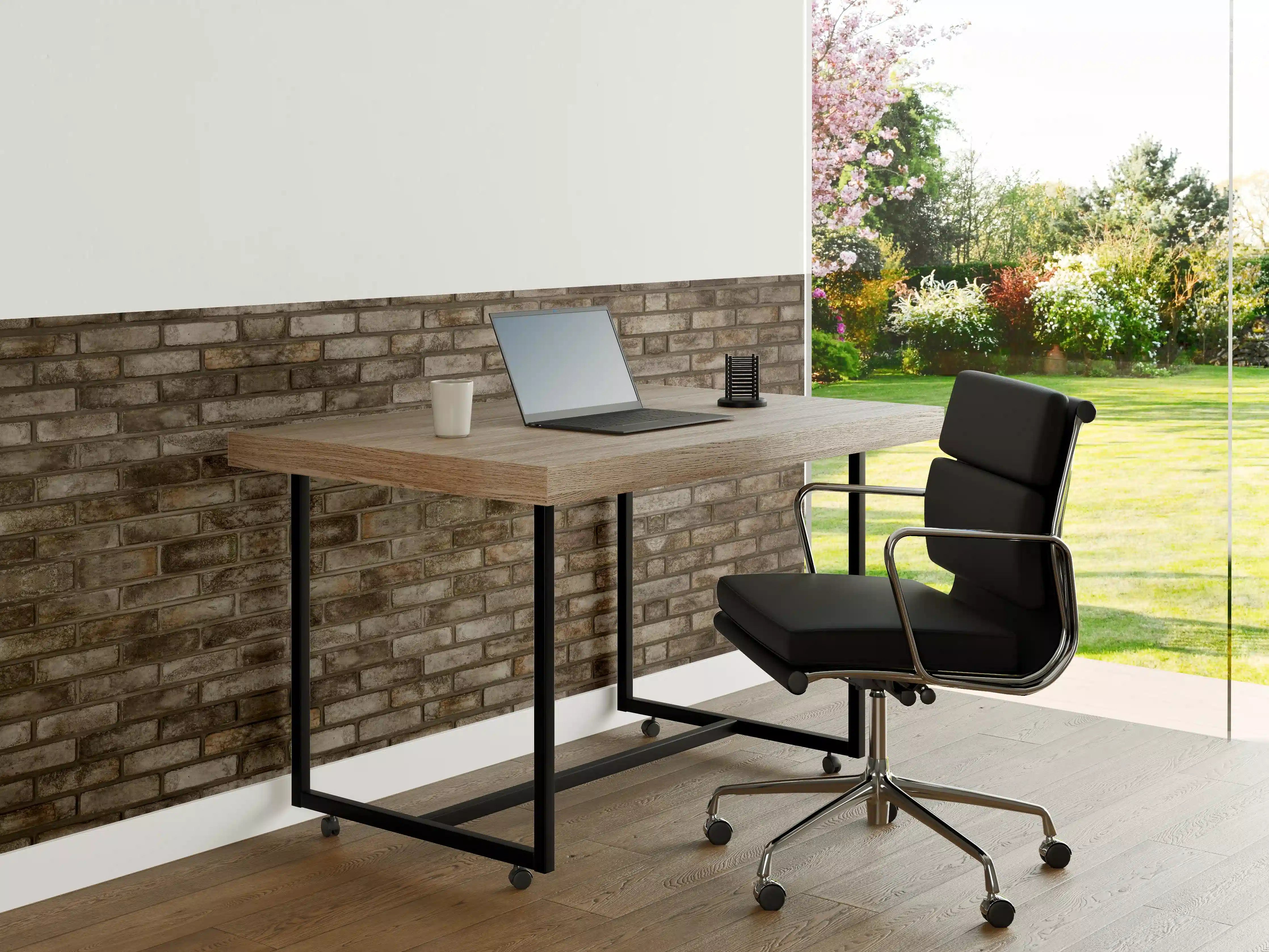 Büro Wandgestaltung - Dunkle Steinmauer