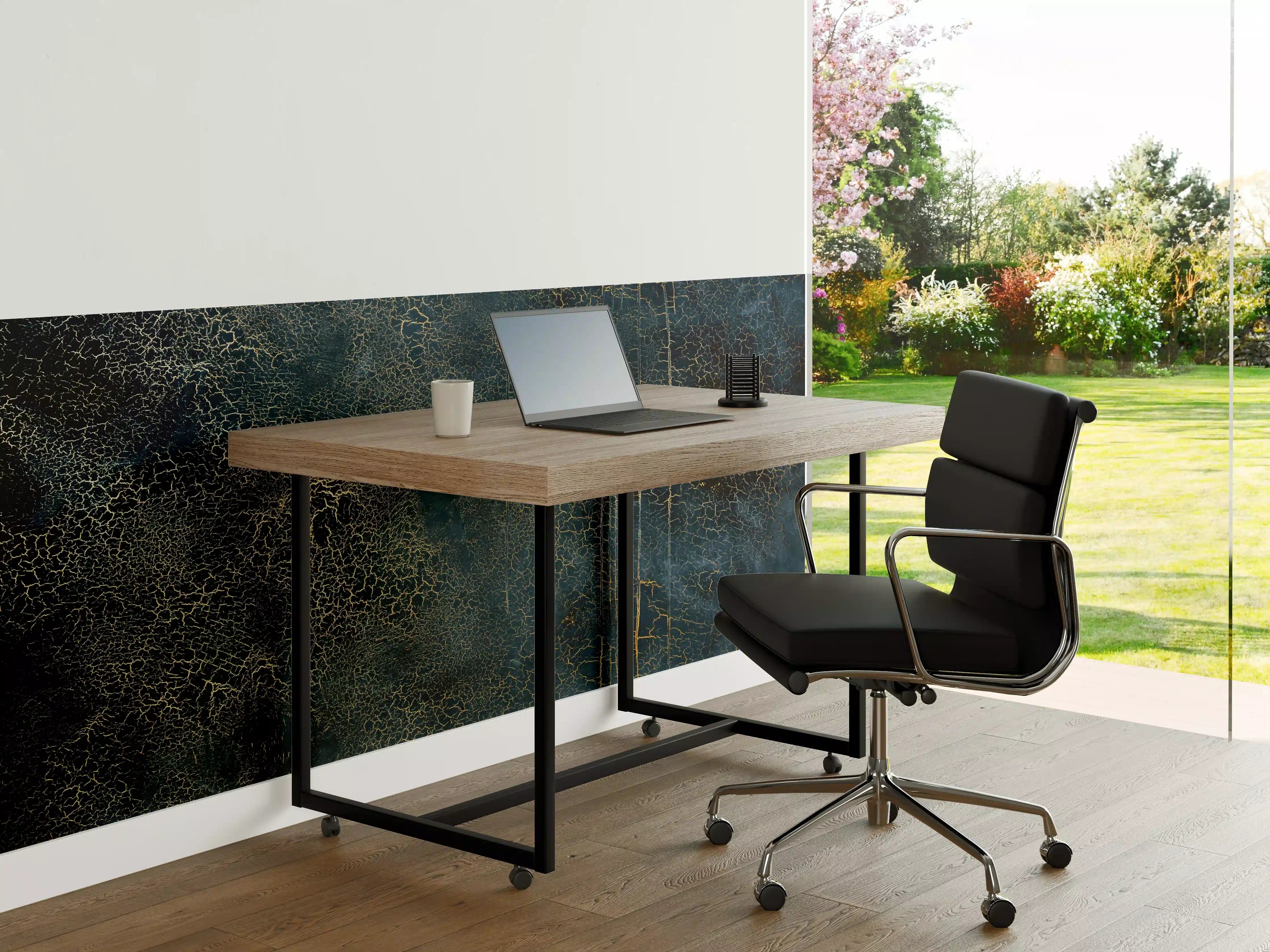 Büro Wandgestaltung - Edel-Rissige Textur mit Craquelé- Effekt