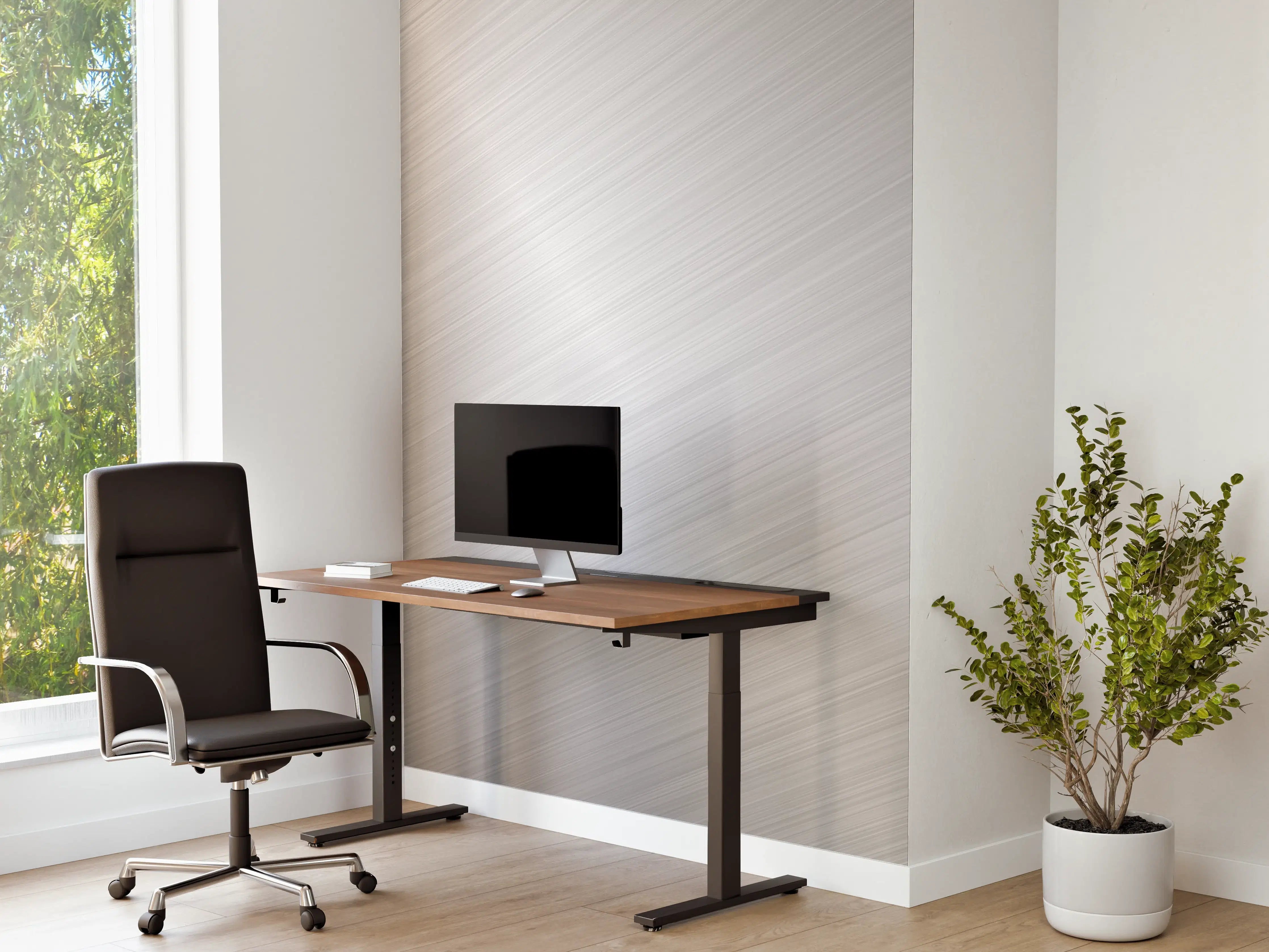 Büro Wandgestaltung - Edle Edelstahl-Oberfläche