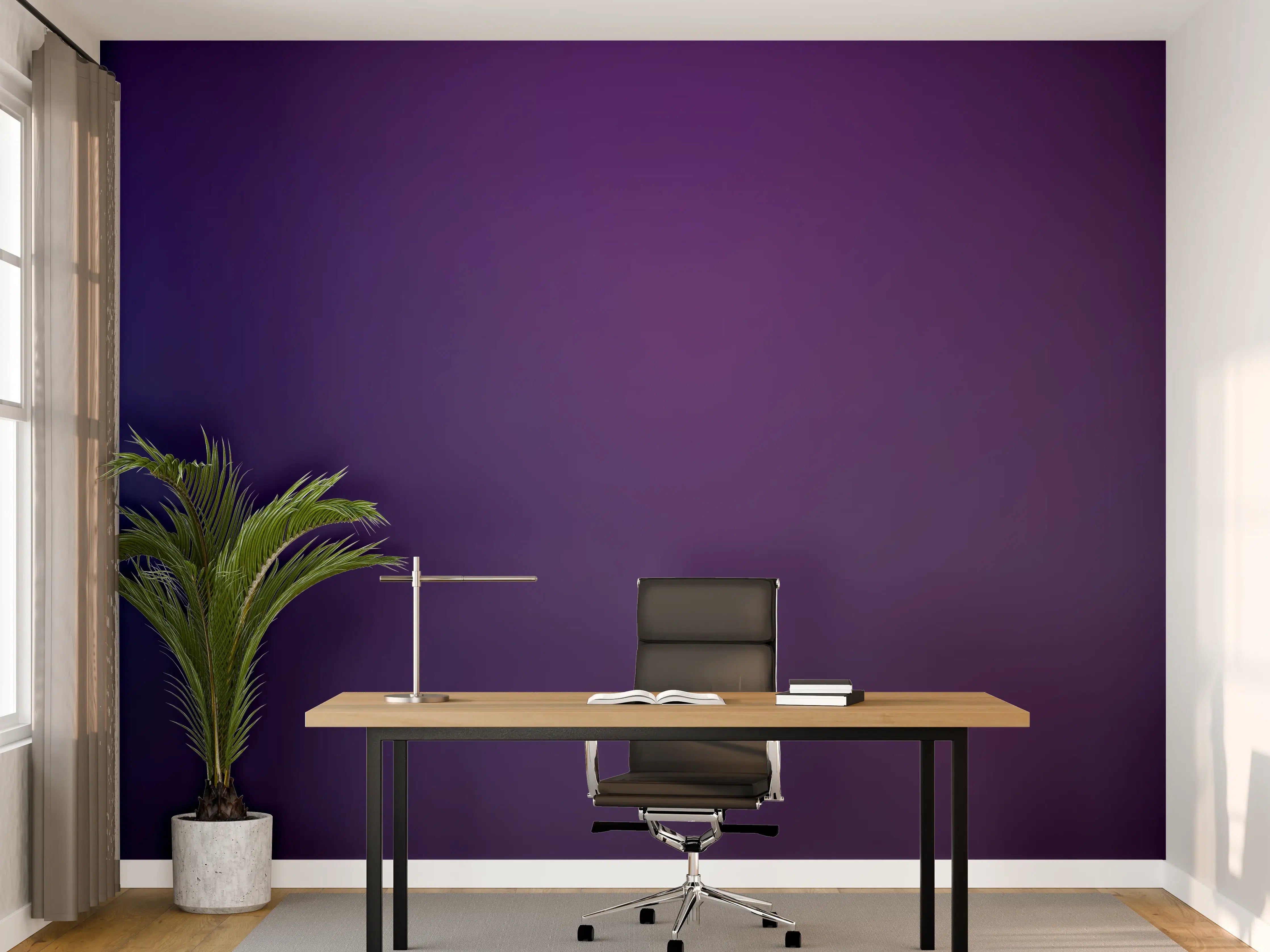 Büro Wandgestaltung - Einfaches Blaumuster