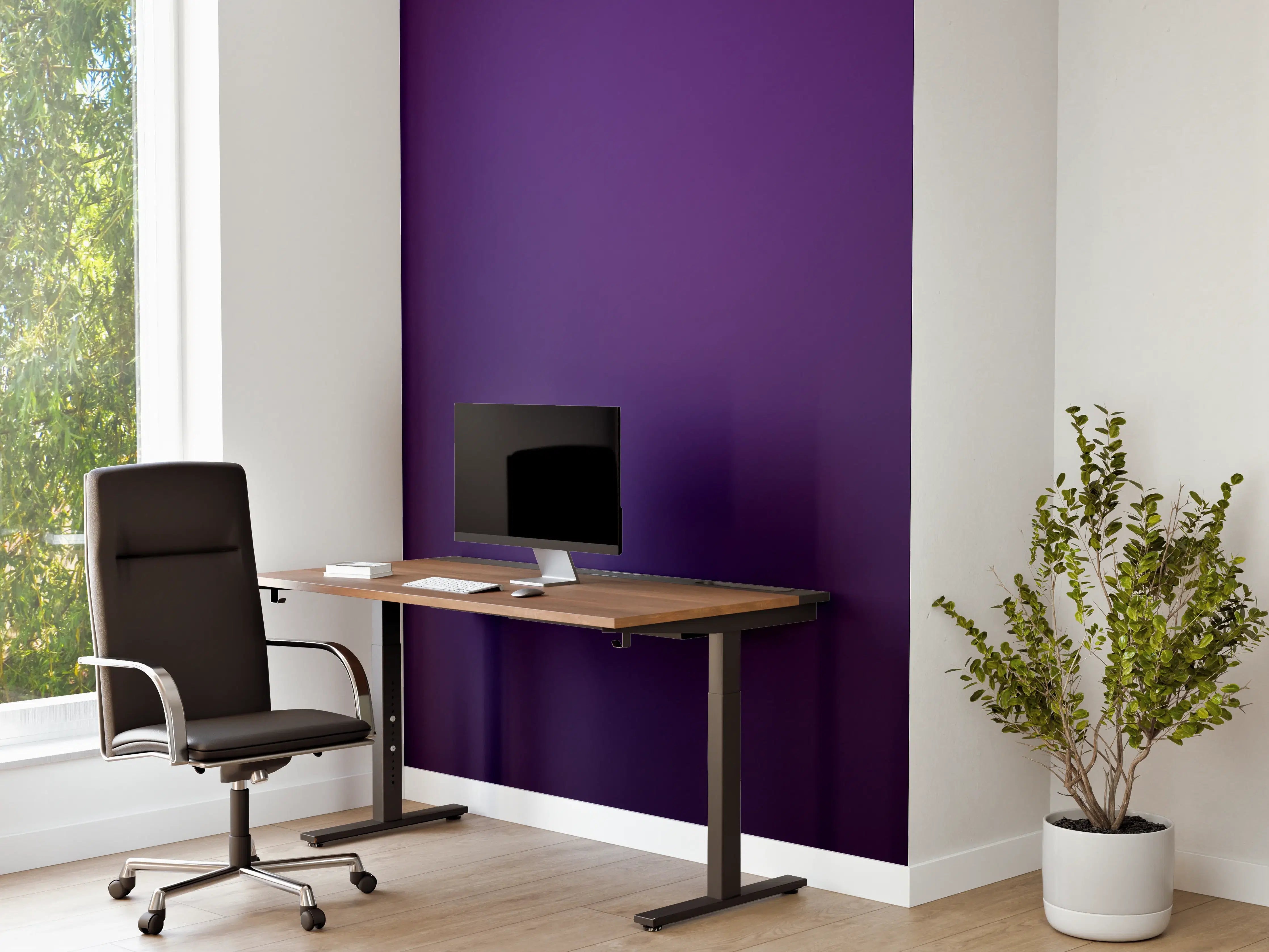 Büro Wandgestaltung - Einfaches Blaumuster